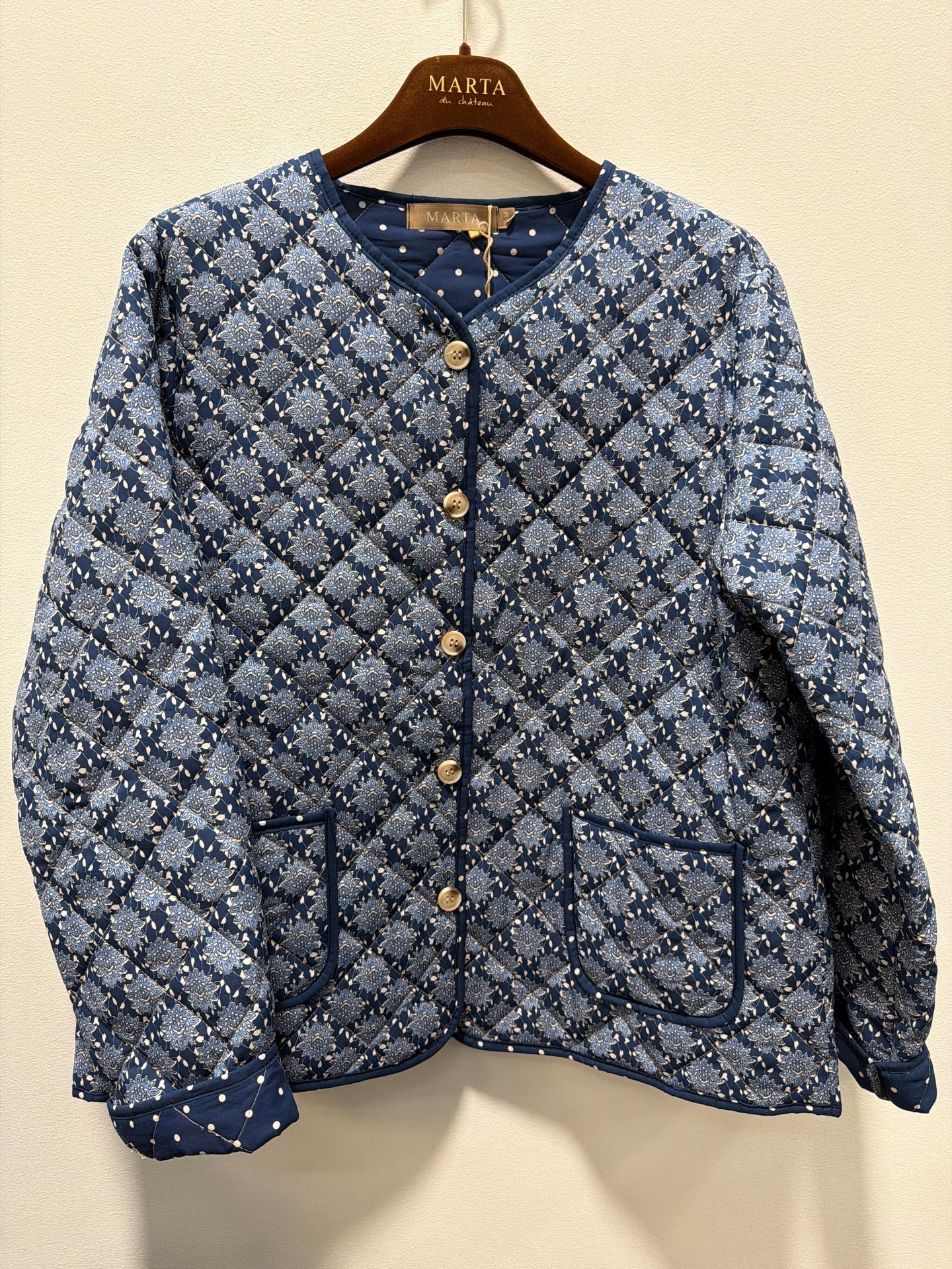Jakke Quilt - Avril navy - Image 6
