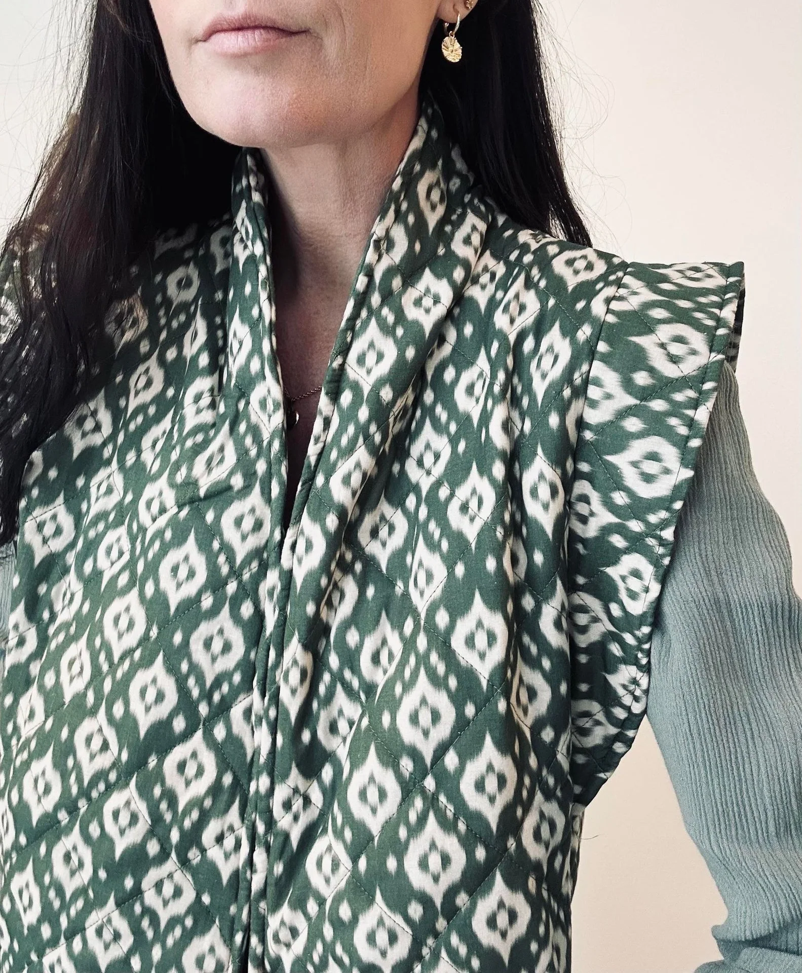 Vest Quilt grønn