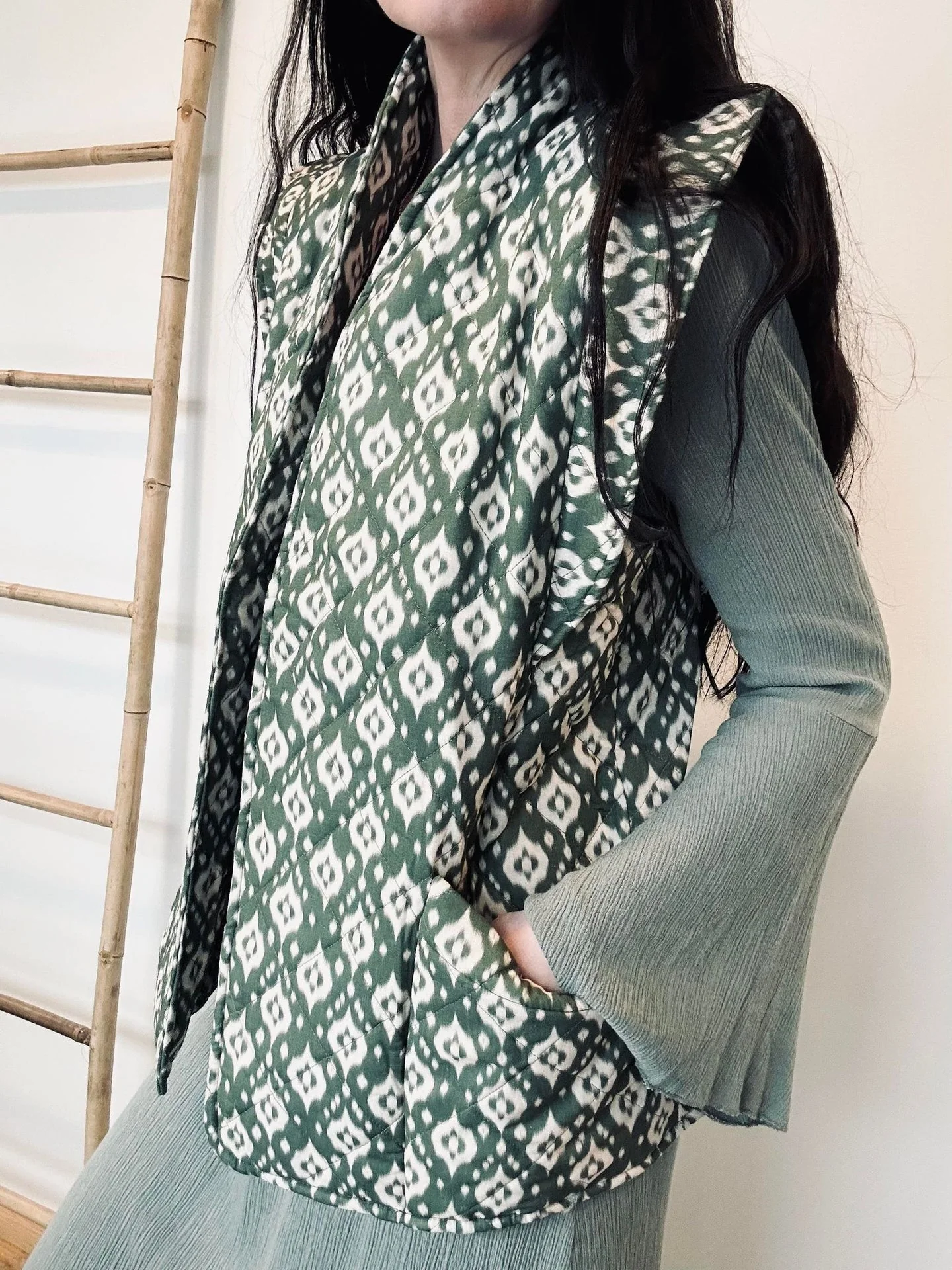 Vest Quilt grønn - Image 2
