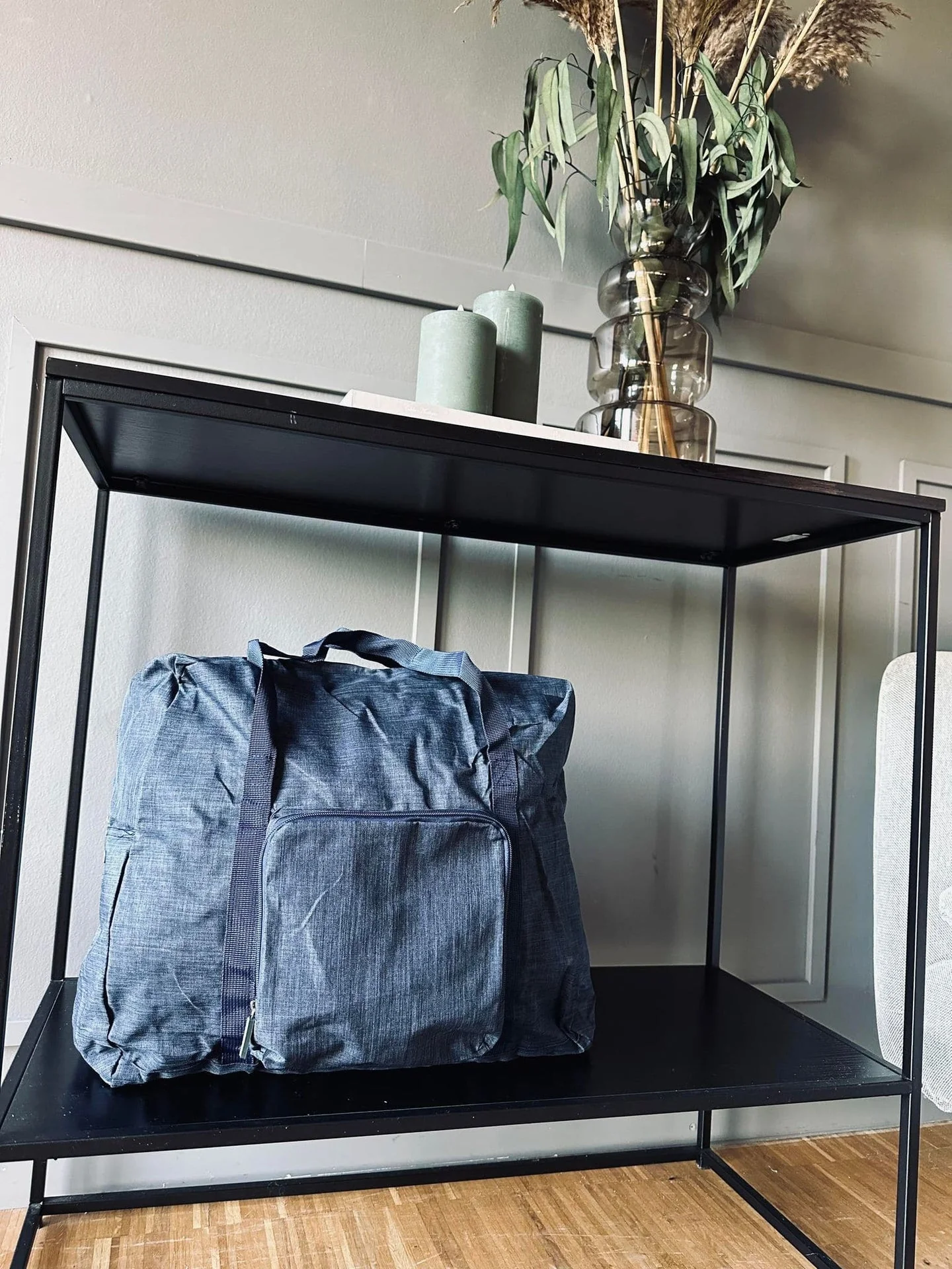 Reisetaske Nylon Blå - Godkjent som håndbagasje