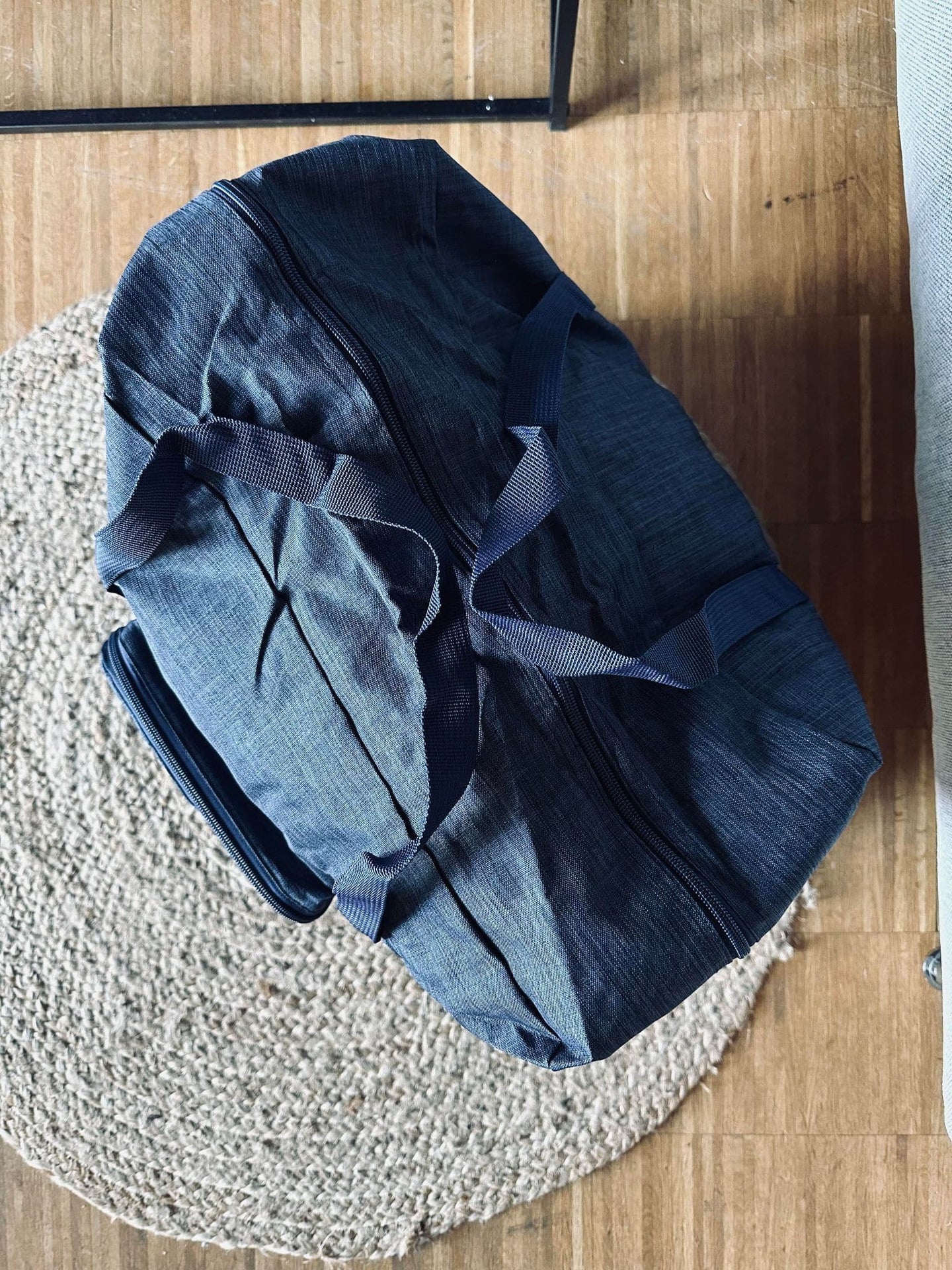 Reisetaske Nylon Blå - Godkjent som håndbagasje - Image 3