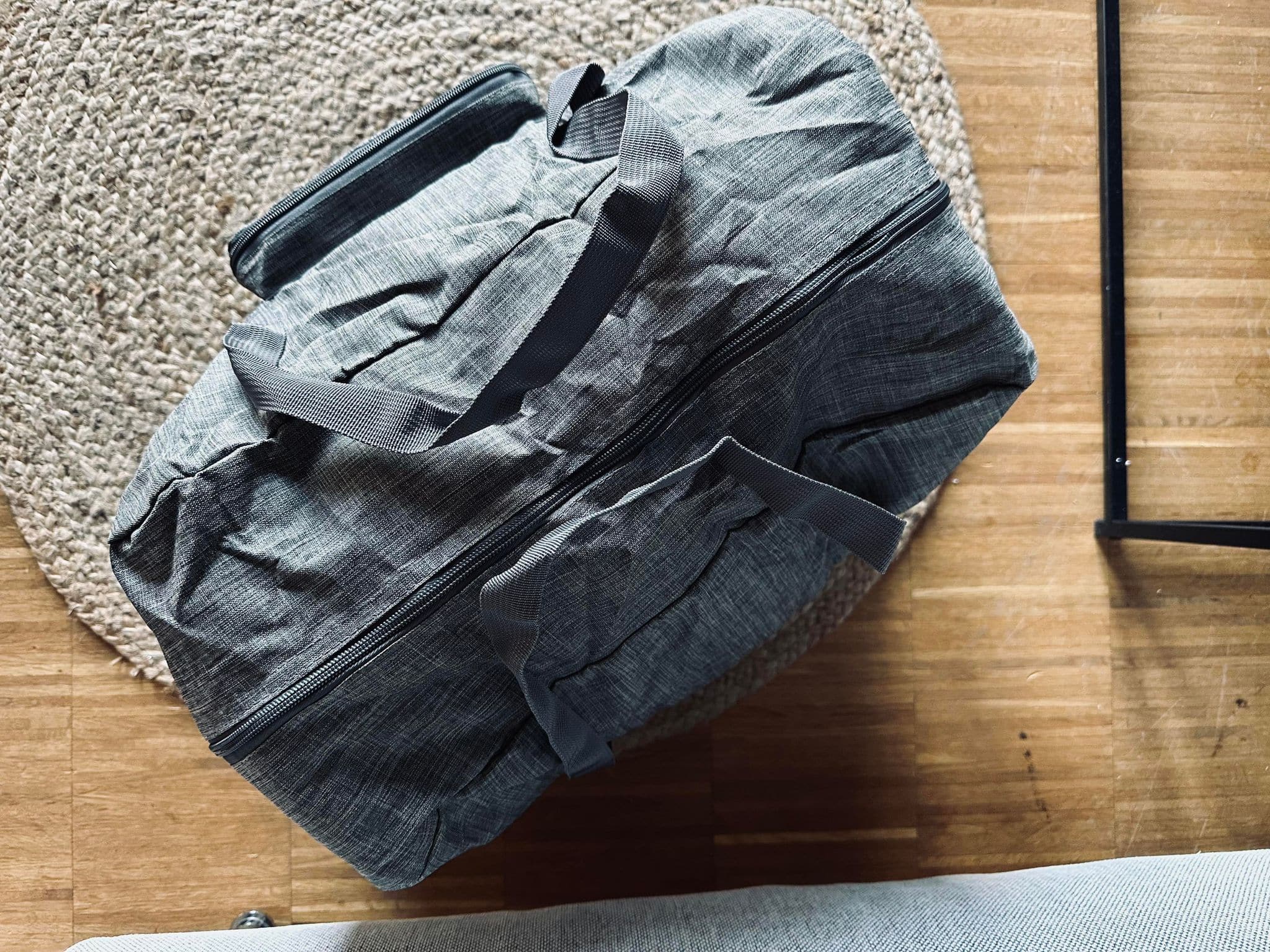 Reisetaske Nylon Grå - Godkjent som håndbagasje - Image 2