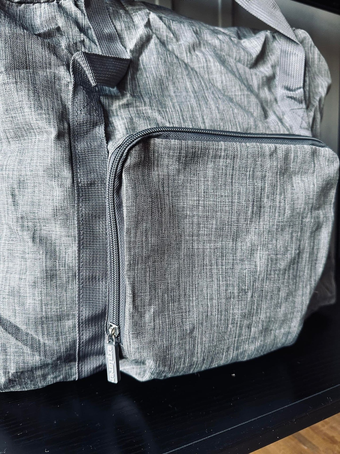 Reisetaske Nylon Grå - Godkjent som håndbagasje - Image 3