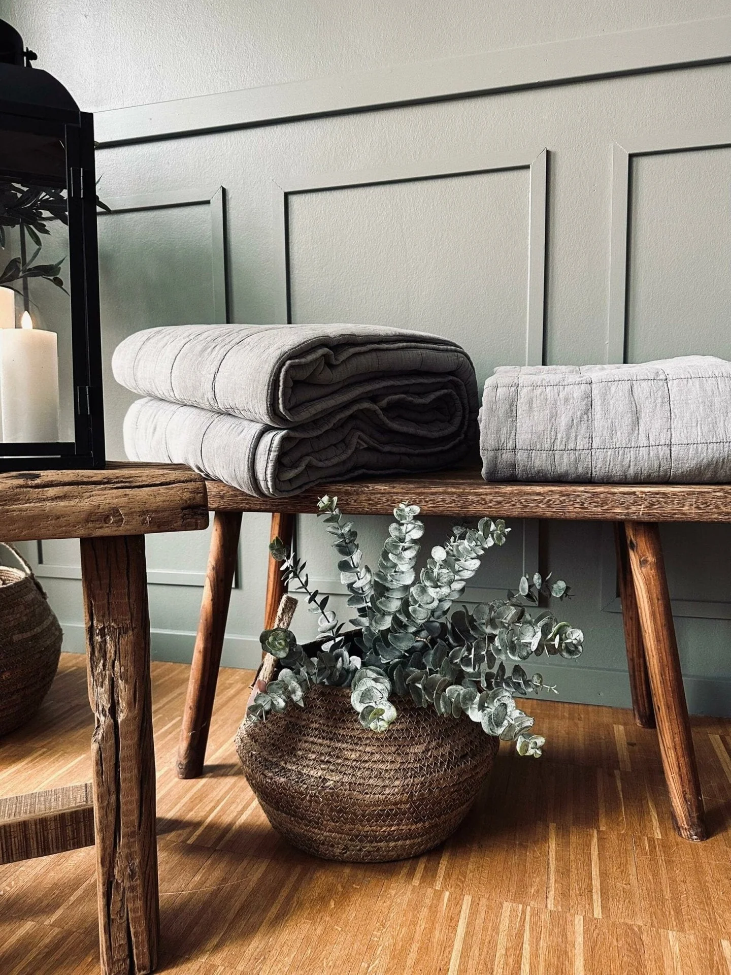 Sengeteppe STONE-WASHED Quilt – Nordic grey - Image 4