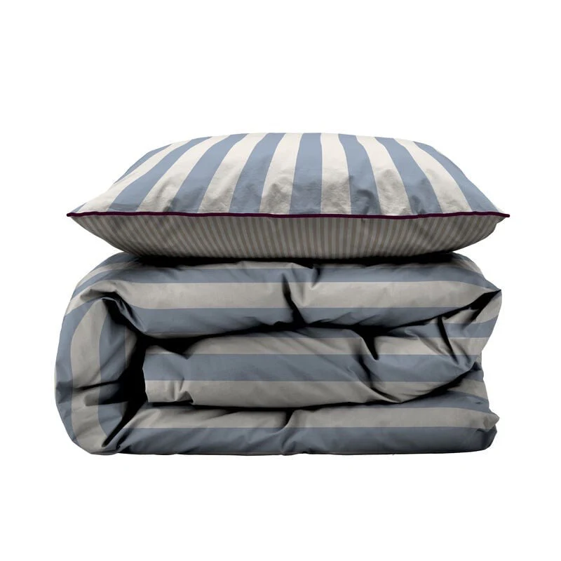 Sengetøysett, 2 sett - Södahl - 140x220 cm - Parallel Linen Blue - Image 3