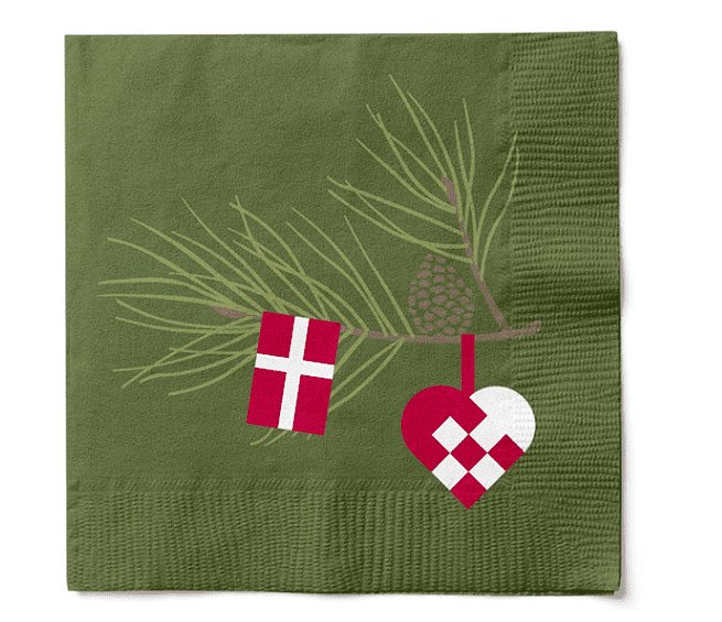 Servietter 20 stk – Grønn Nostalgi