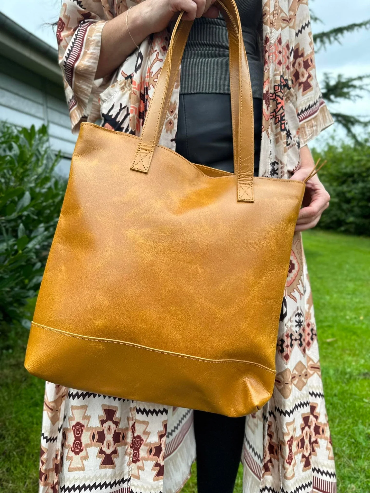 Shopper ALMA Gurkemeie -  bøffellær - Image 3