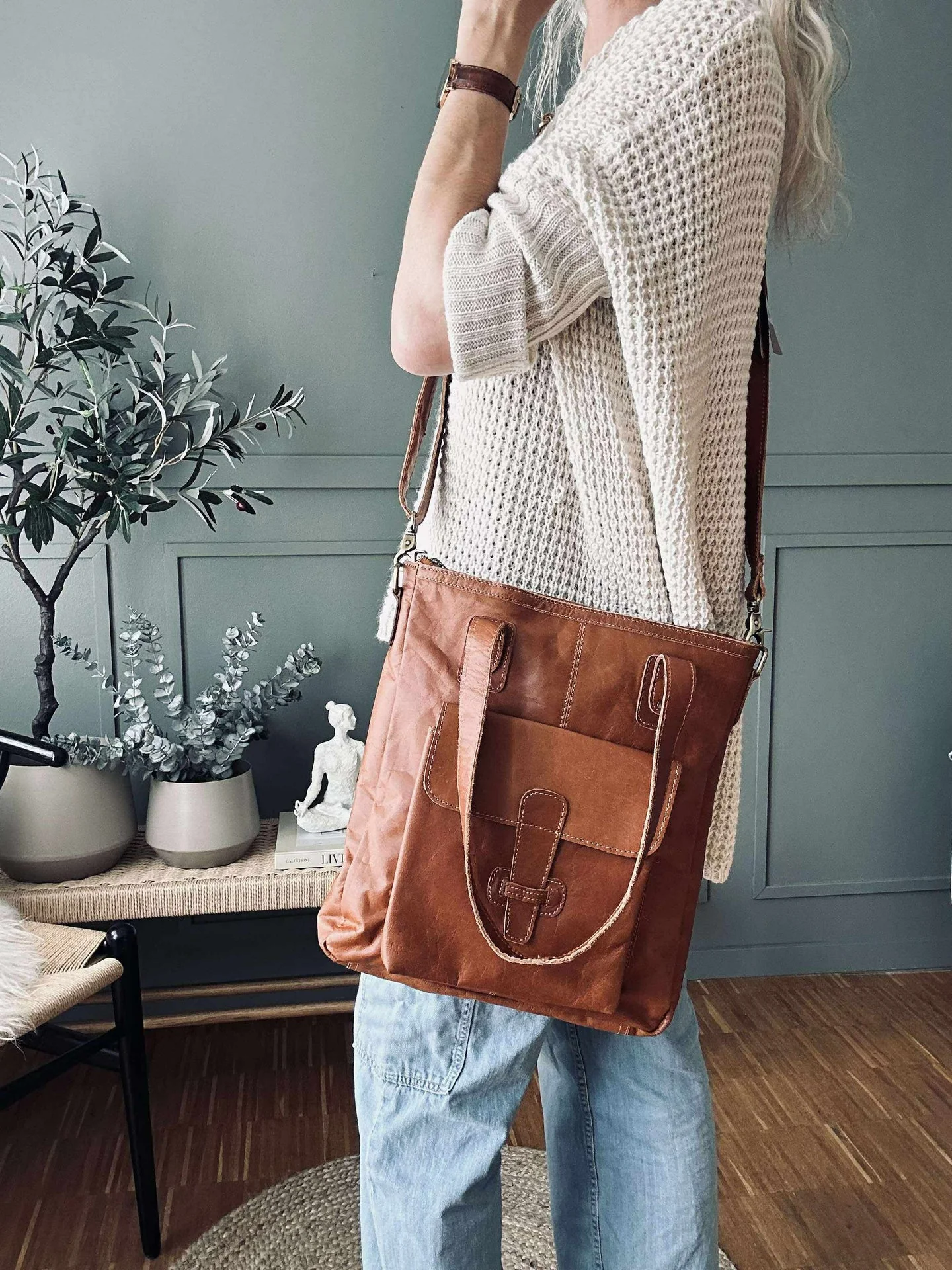 Shopper Amalie - Cognac - Image 6