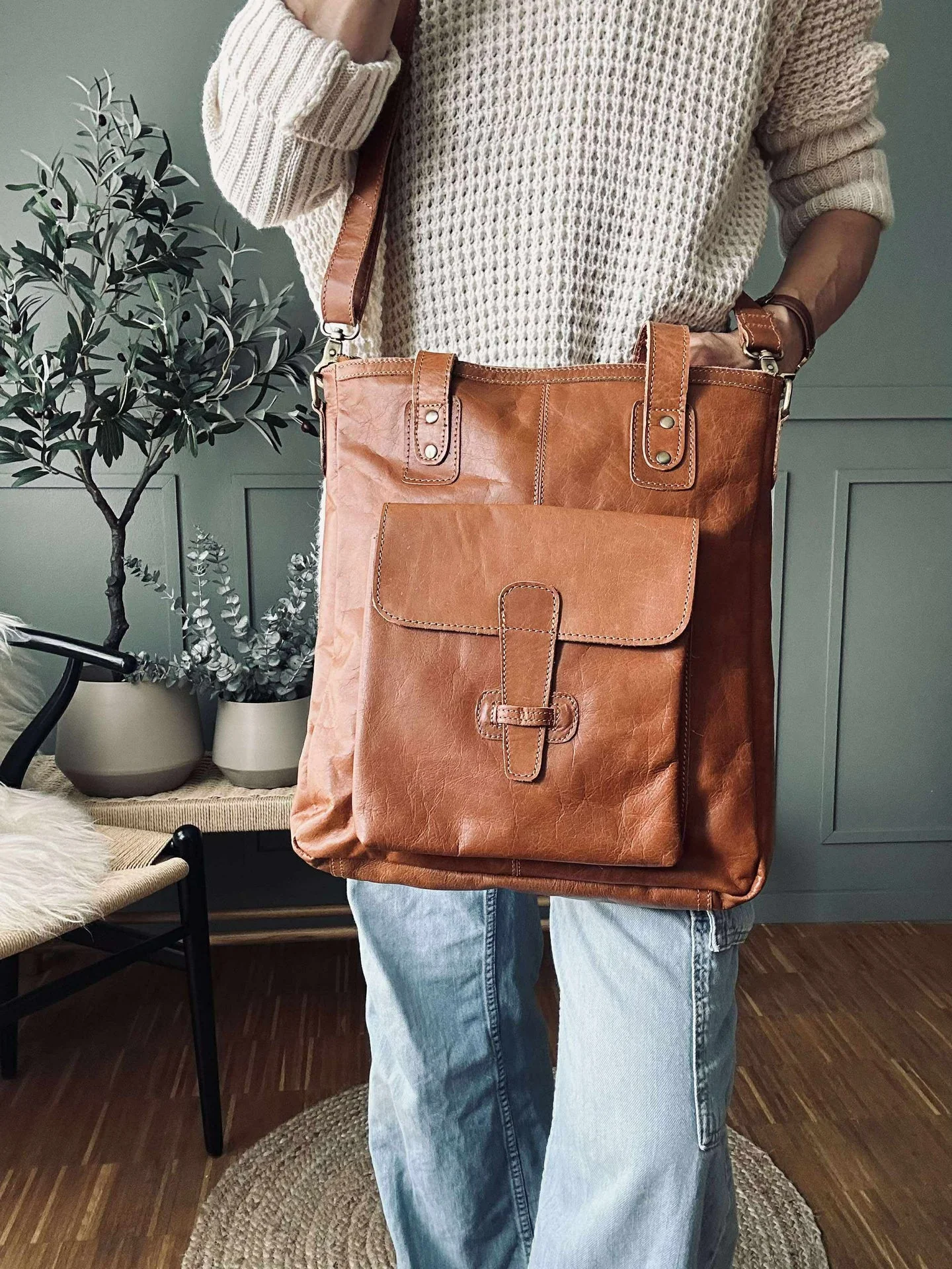 Shopper Amalie - Cognac - Image 7