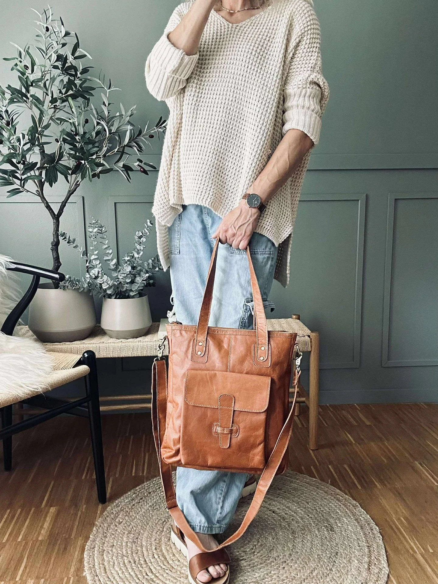Shopper Amalie - Cognac - Image 9