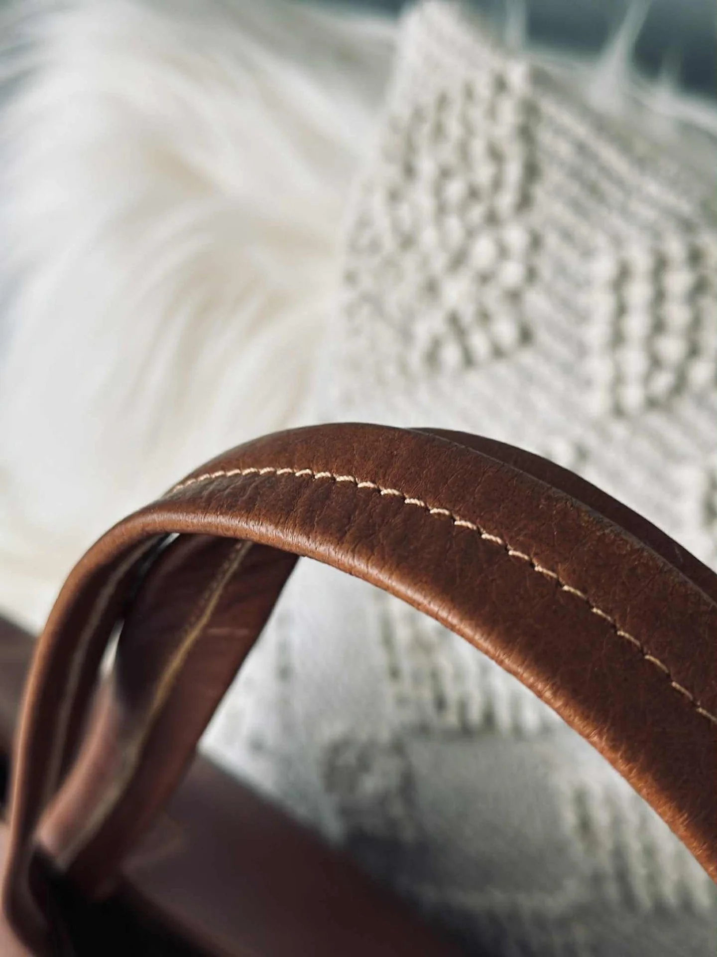 Shopper Anna cognac leather - Image 6