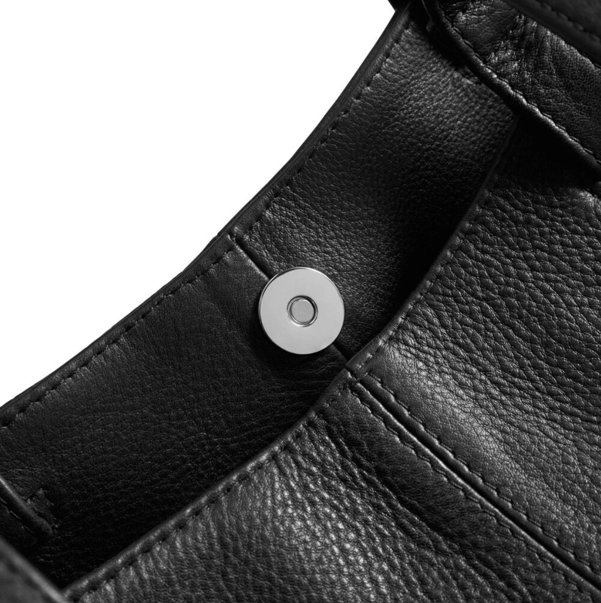 Shopper Aura – mykt svart skinn - Image 6