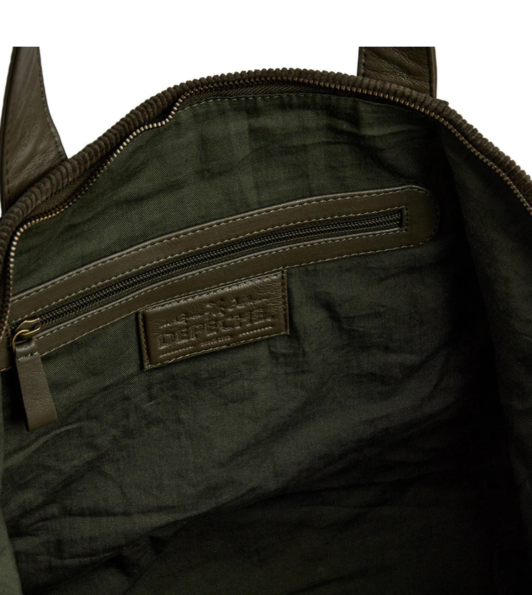 Shopper Fløyel - Army - Image 13