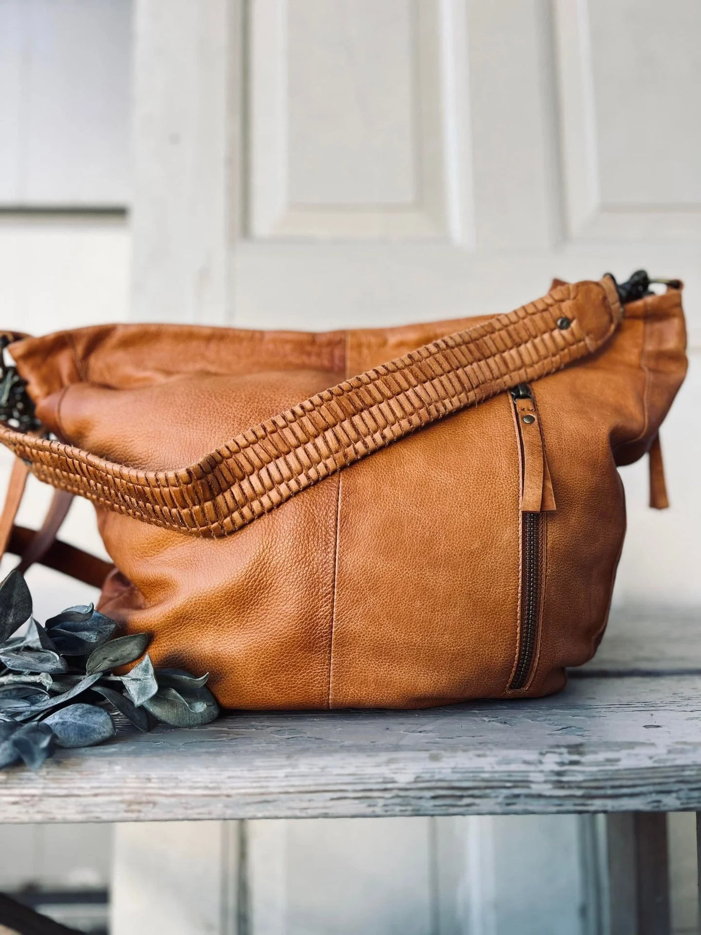 Shopper JACO Cognac - 2 remmer medfølger