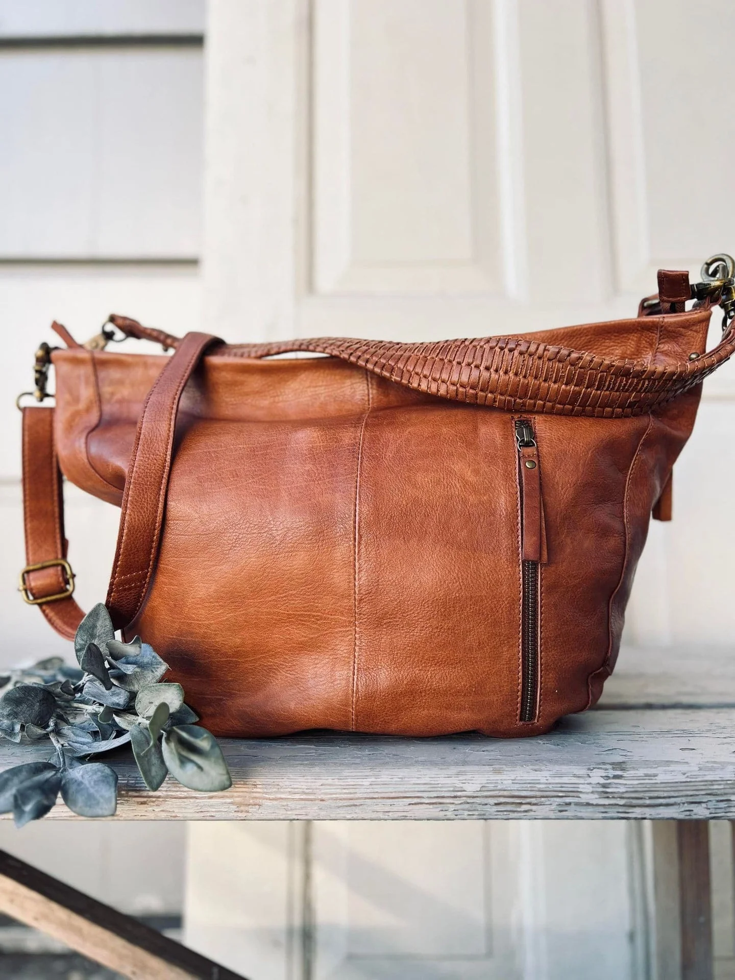 Shopper JACO Walnut - 2 veskeremmer medfølger