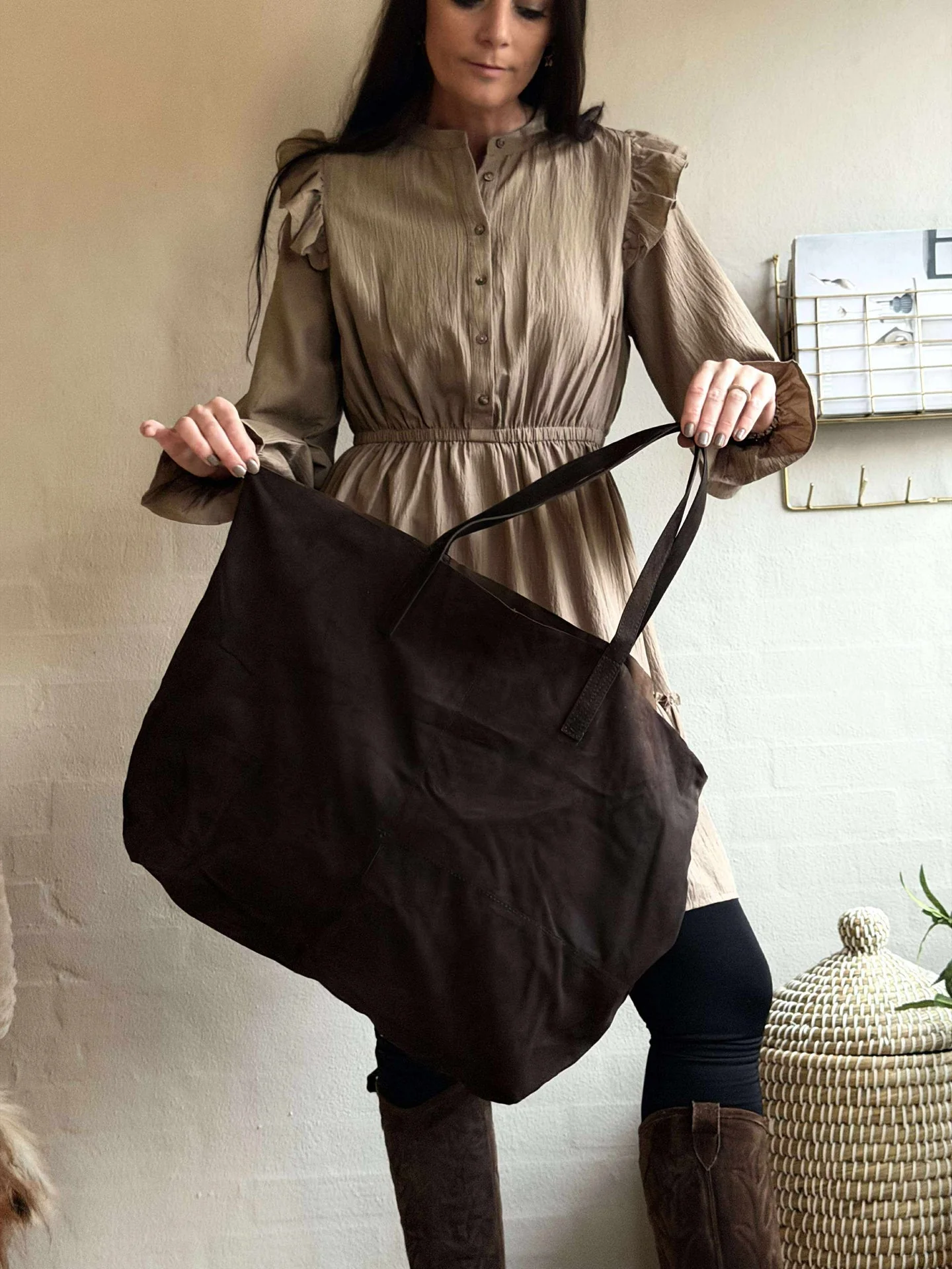 Shopper Julia Ruskind - Dark coffee - Image 4
