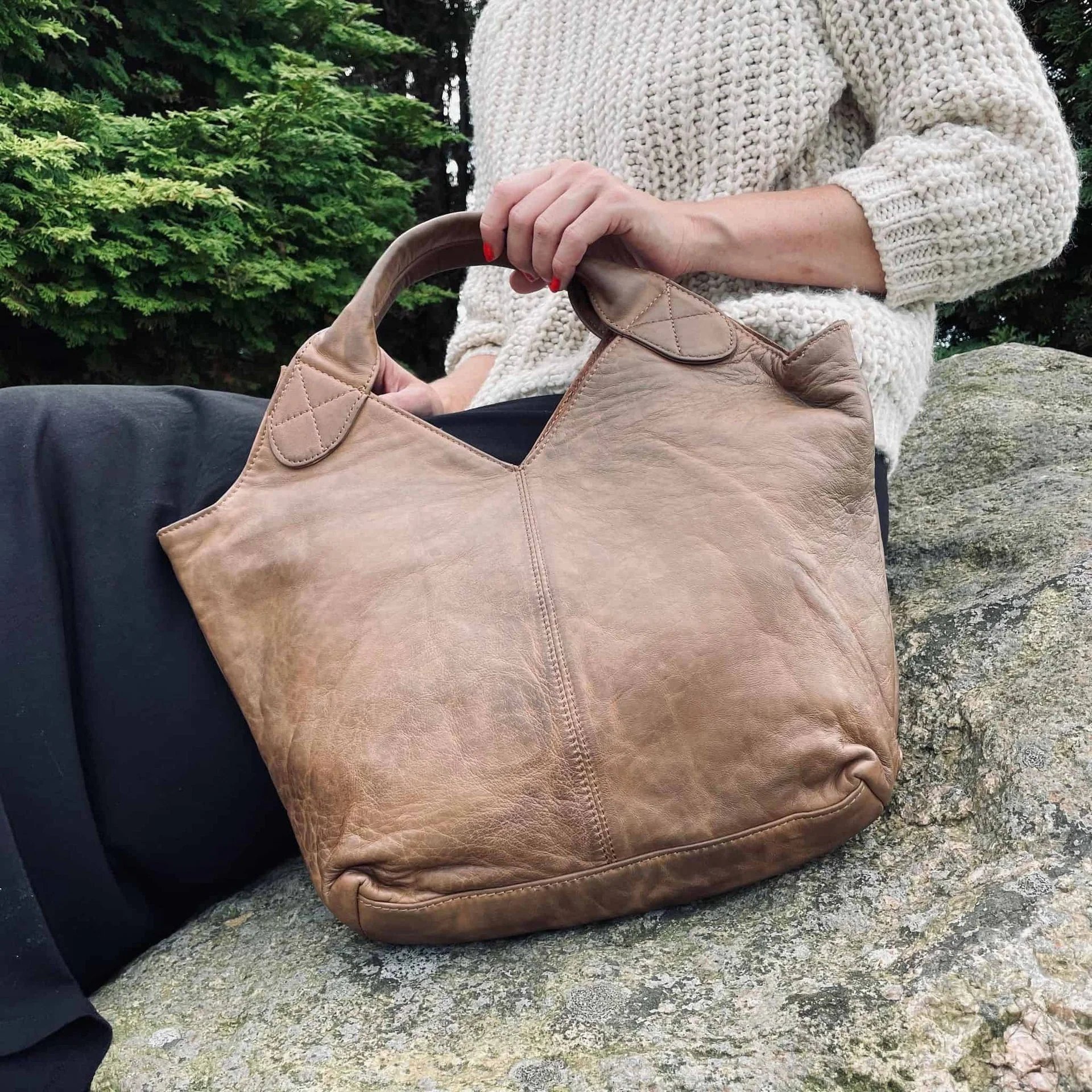 Shopper MISTY i ultra mykt skinn