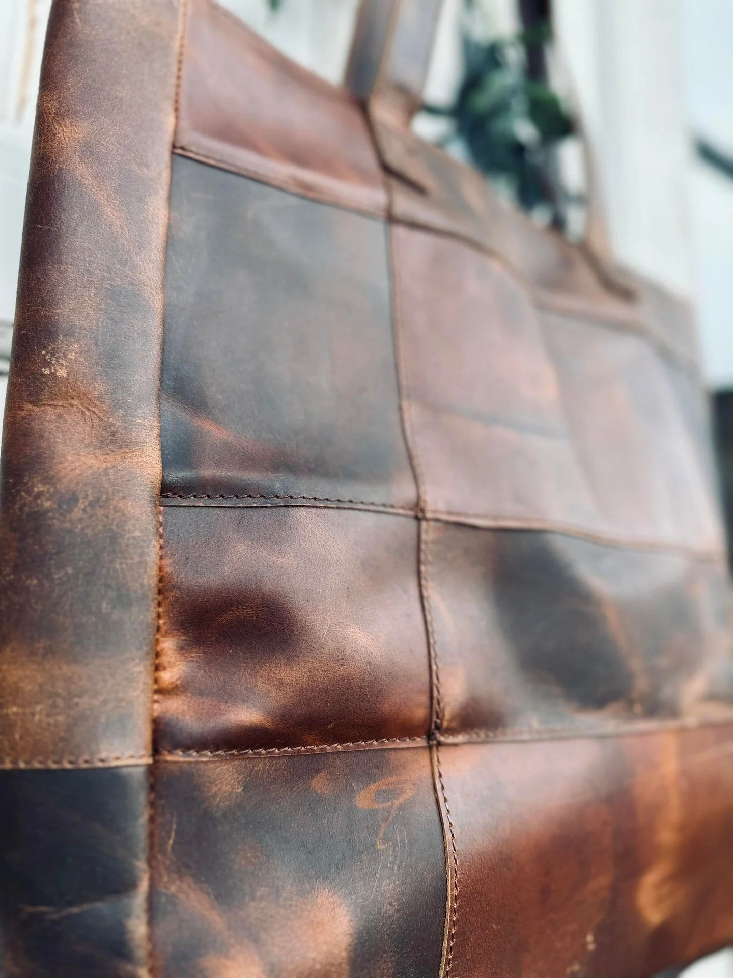 Shopper PATCHWORK - Dark walnut DELUXE - Image 6