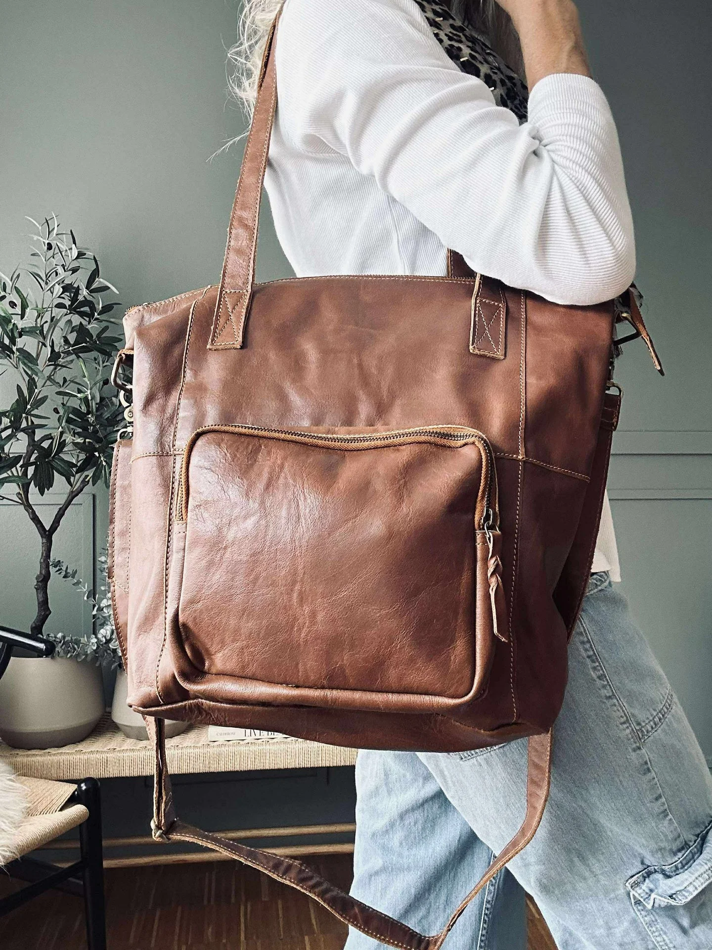 Shopper Sasja - Cognac - Image 2