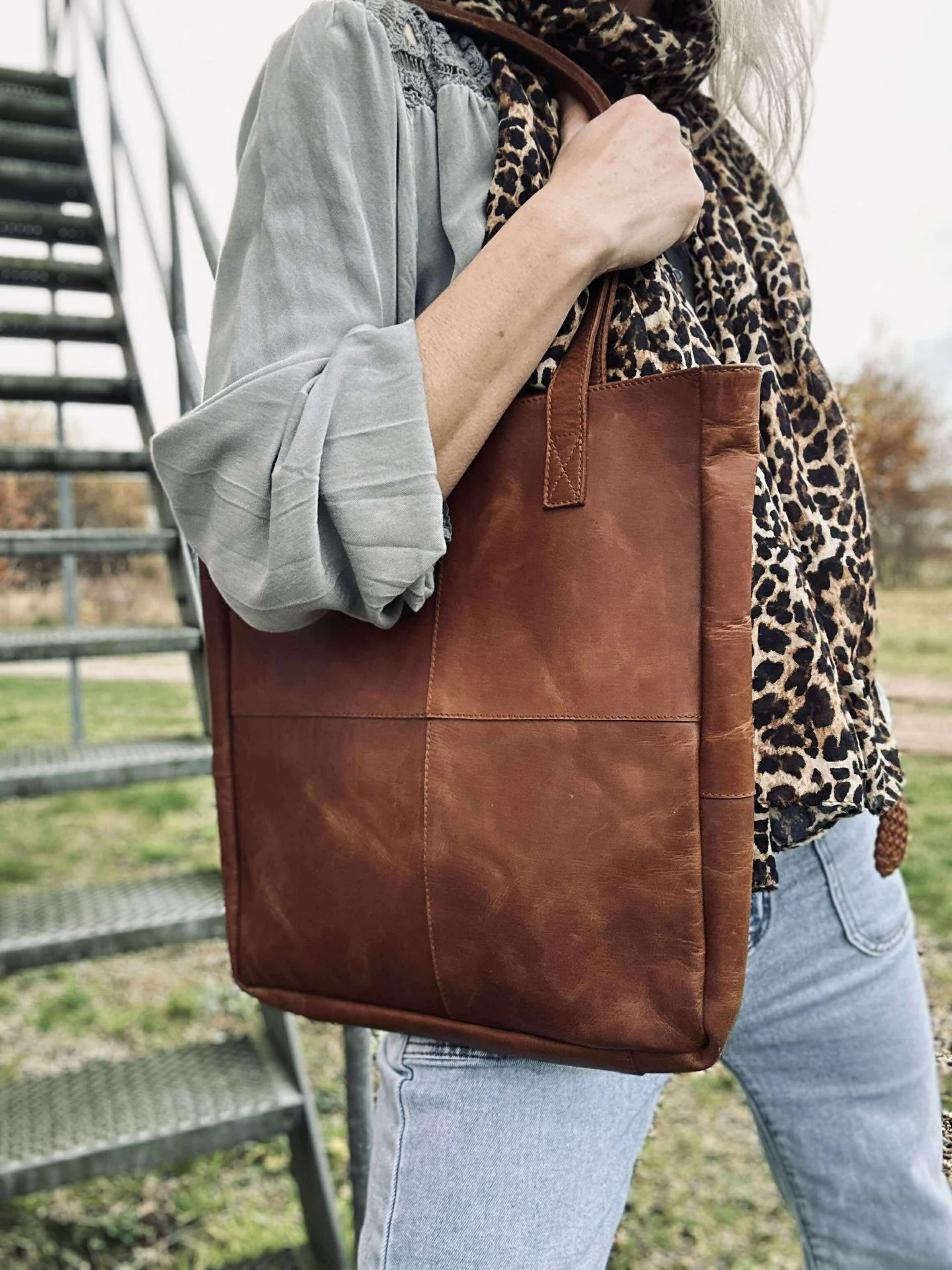 Shopper Tayler cognac - Image 5