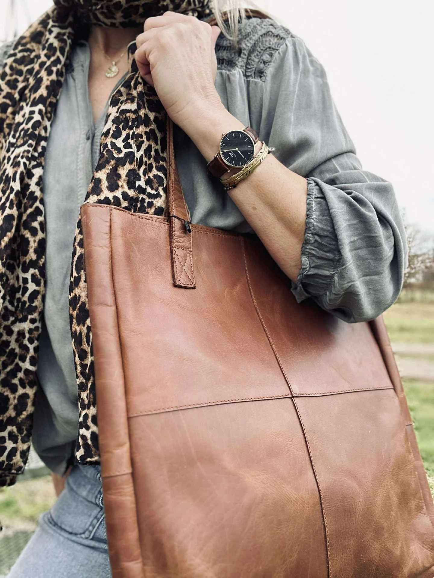 Shopper Tayler cognac - Image 6