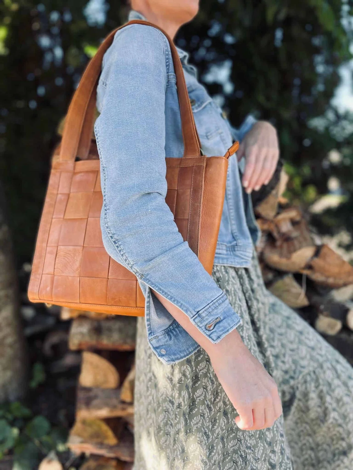 Shopper VERO FLET – Cognac - Image 7