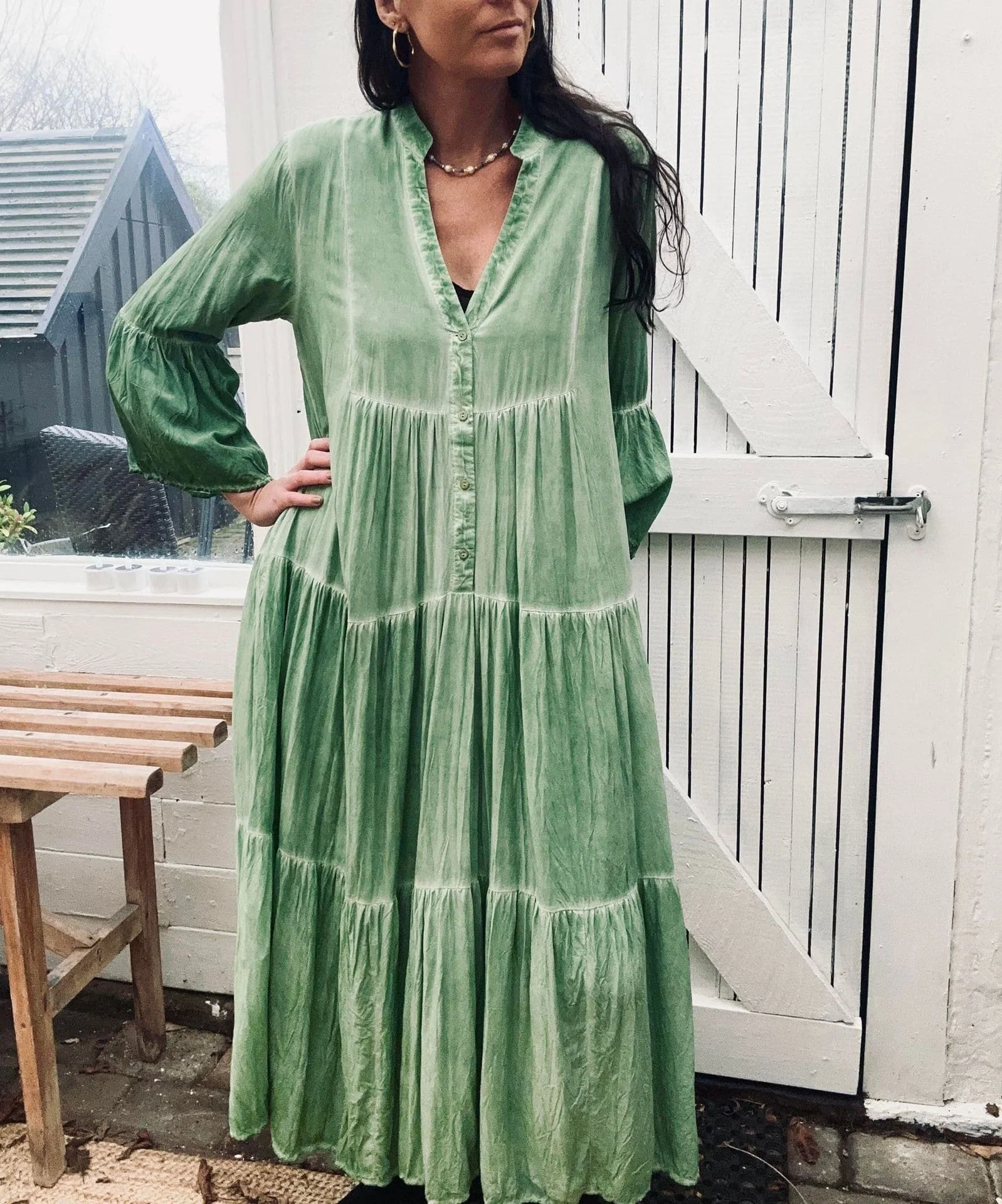 Kjole Silena green - Image 2