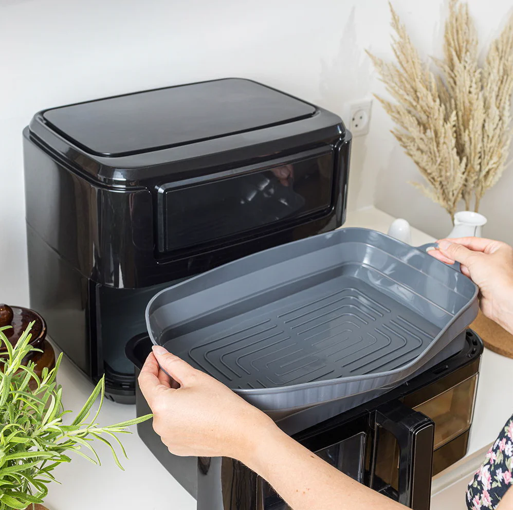 Airfryer silikonform til dobbelt skuffe - Image 3