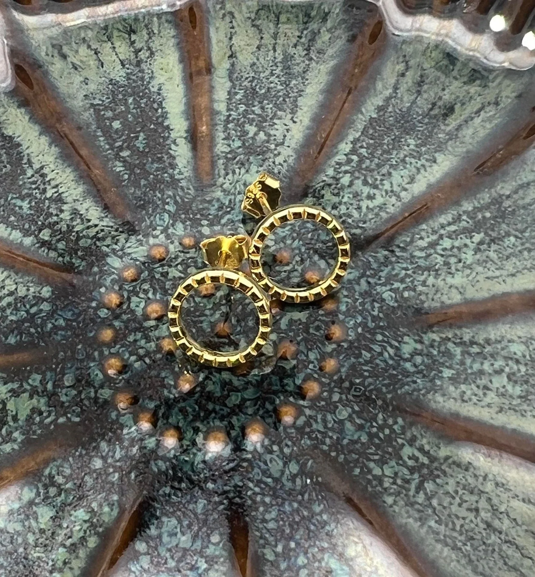 Ørestikker Sille forgylt sterling sølv