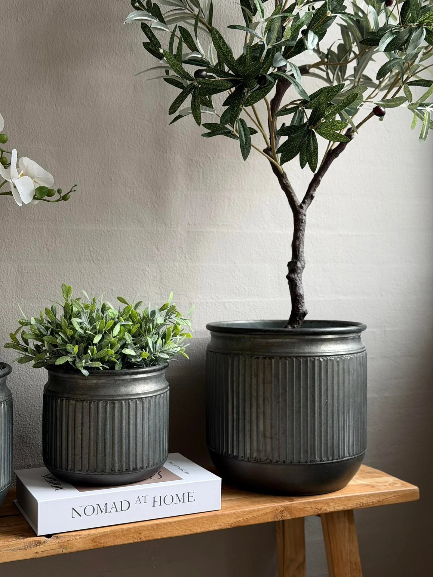 Zink potte med riller – 3 stk. - Image 9