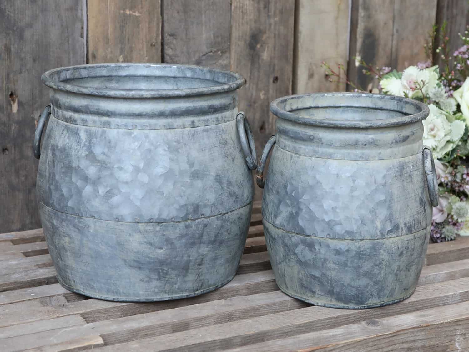 Sink potter til dekor - Sett med 2