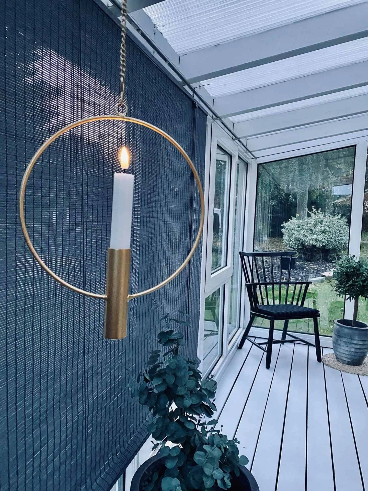 Sirkel oppheng / Lysestake eller vase – Gull – Ø20 - Image 3