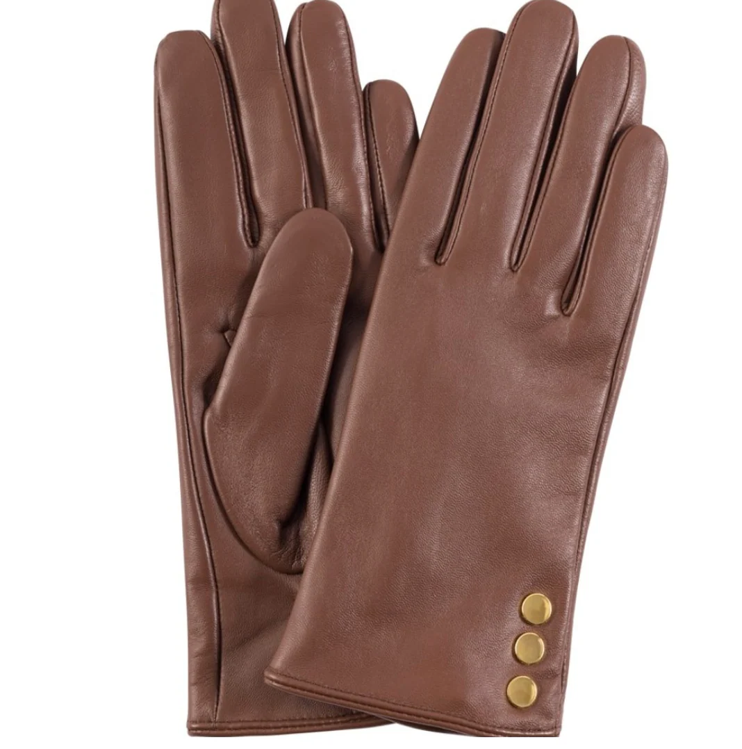 Skinnhansker cognac