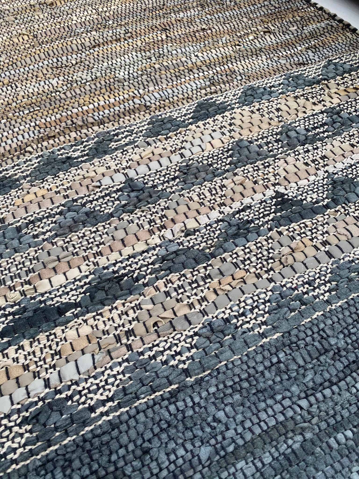 Gulvteppe i skinn - Naturfarget mønster - 70x200 cm - Image 3