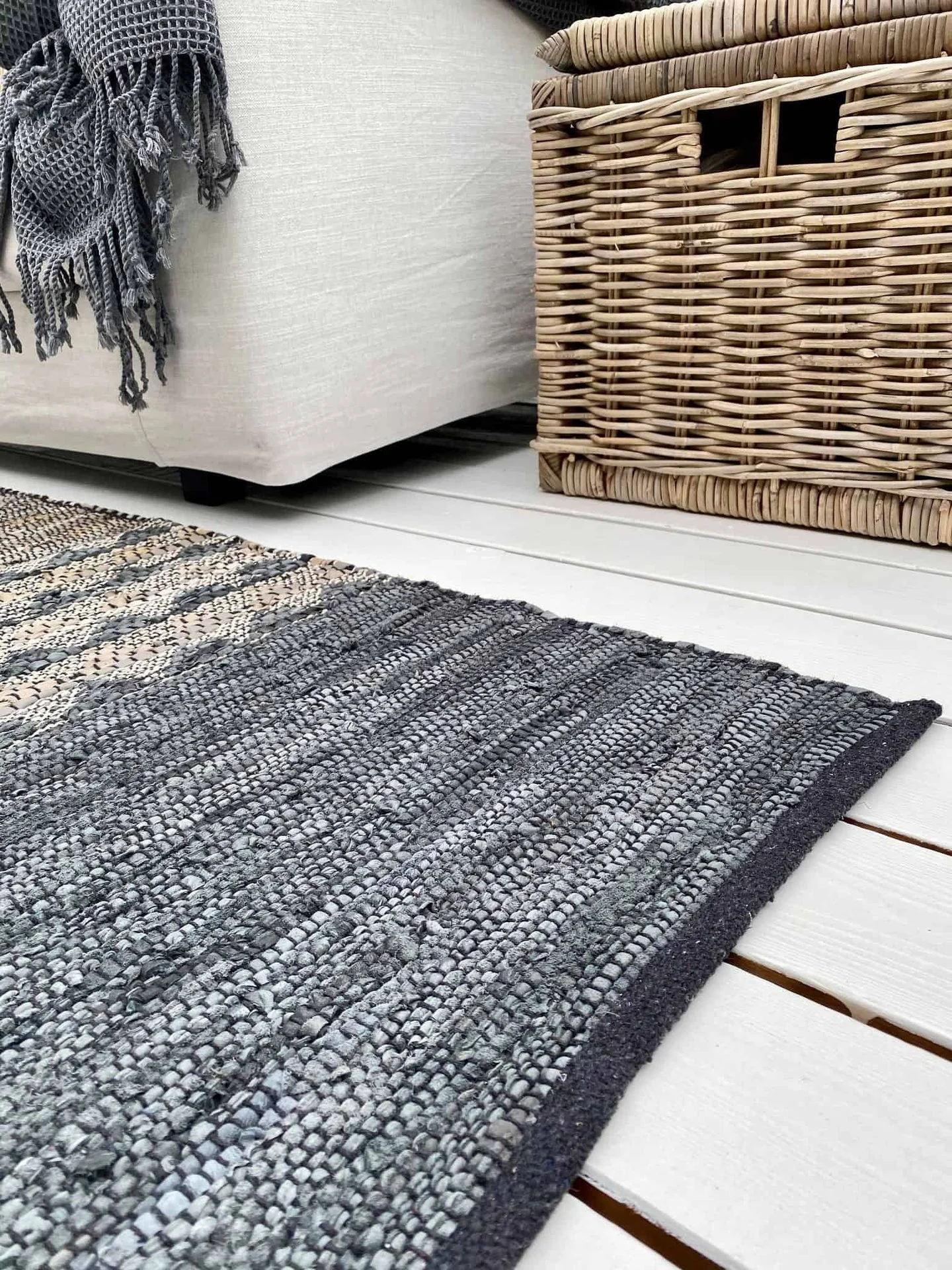 Gulvteppe i skinn - Naturfarget mønster - 70x200 cm - Image 4