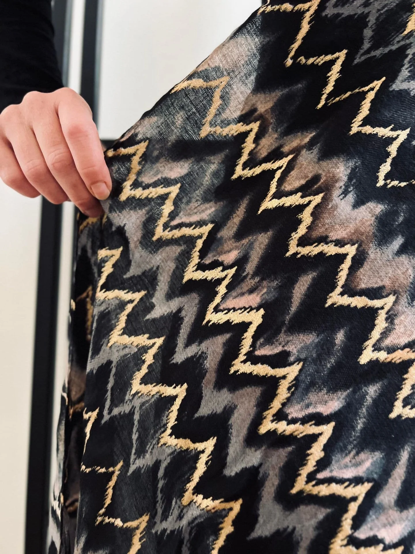 Skjerf - Alice grey gold - Image 5