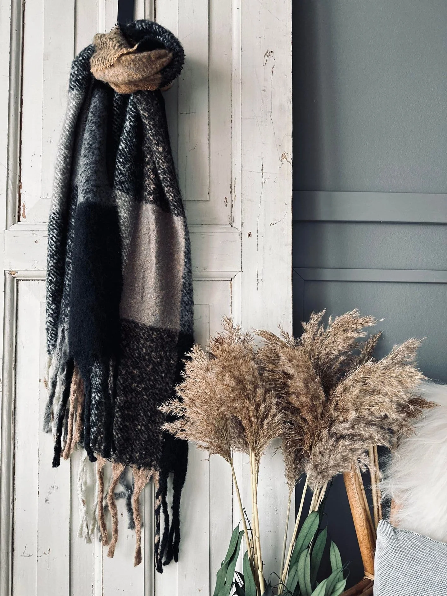 Skjerf Vamset Mille Dark