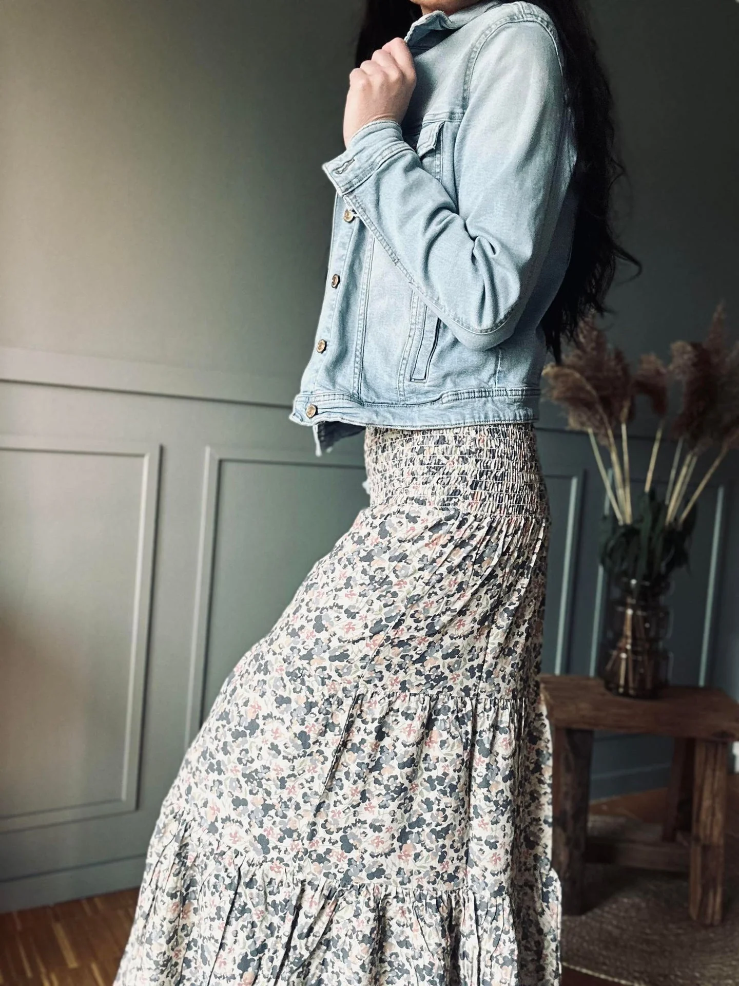 Skjørt Boho Blue / Grey - Image 5