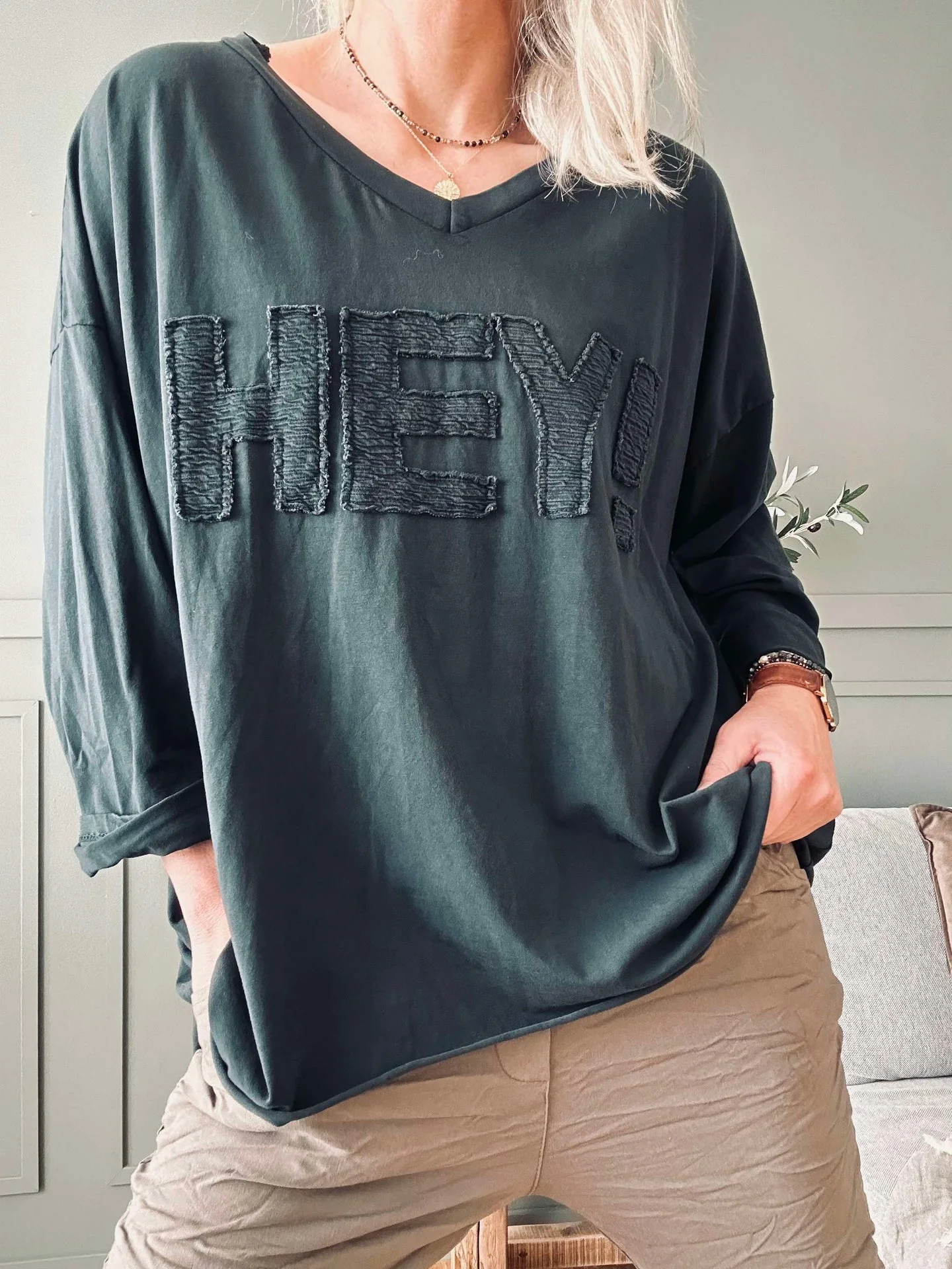 Bluse HEY black