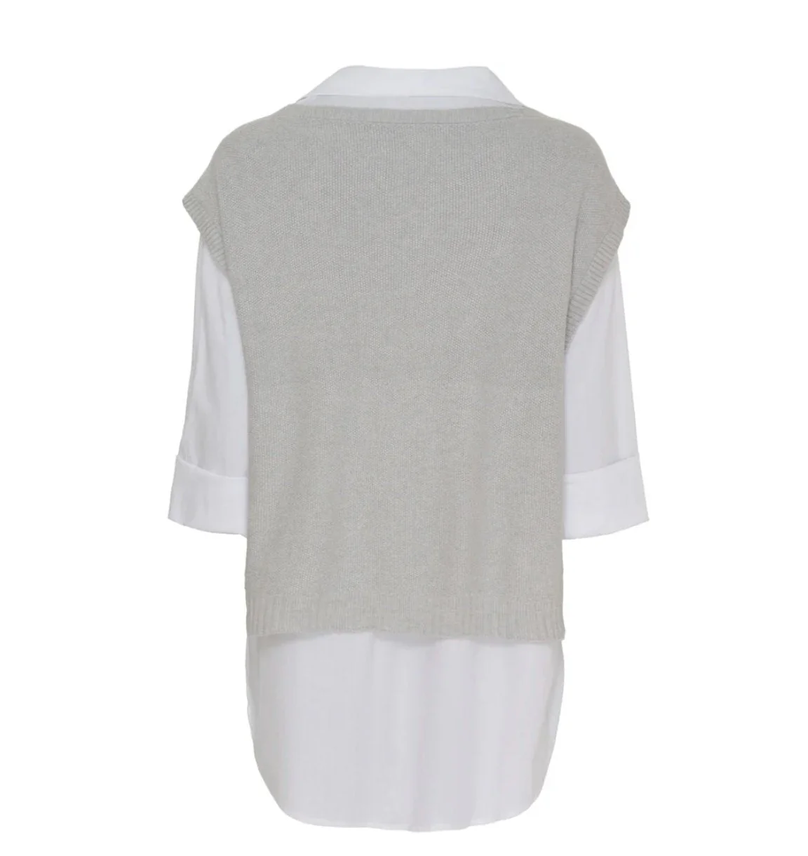 Skjorte med vest – Onesize Norah grey - Image 11