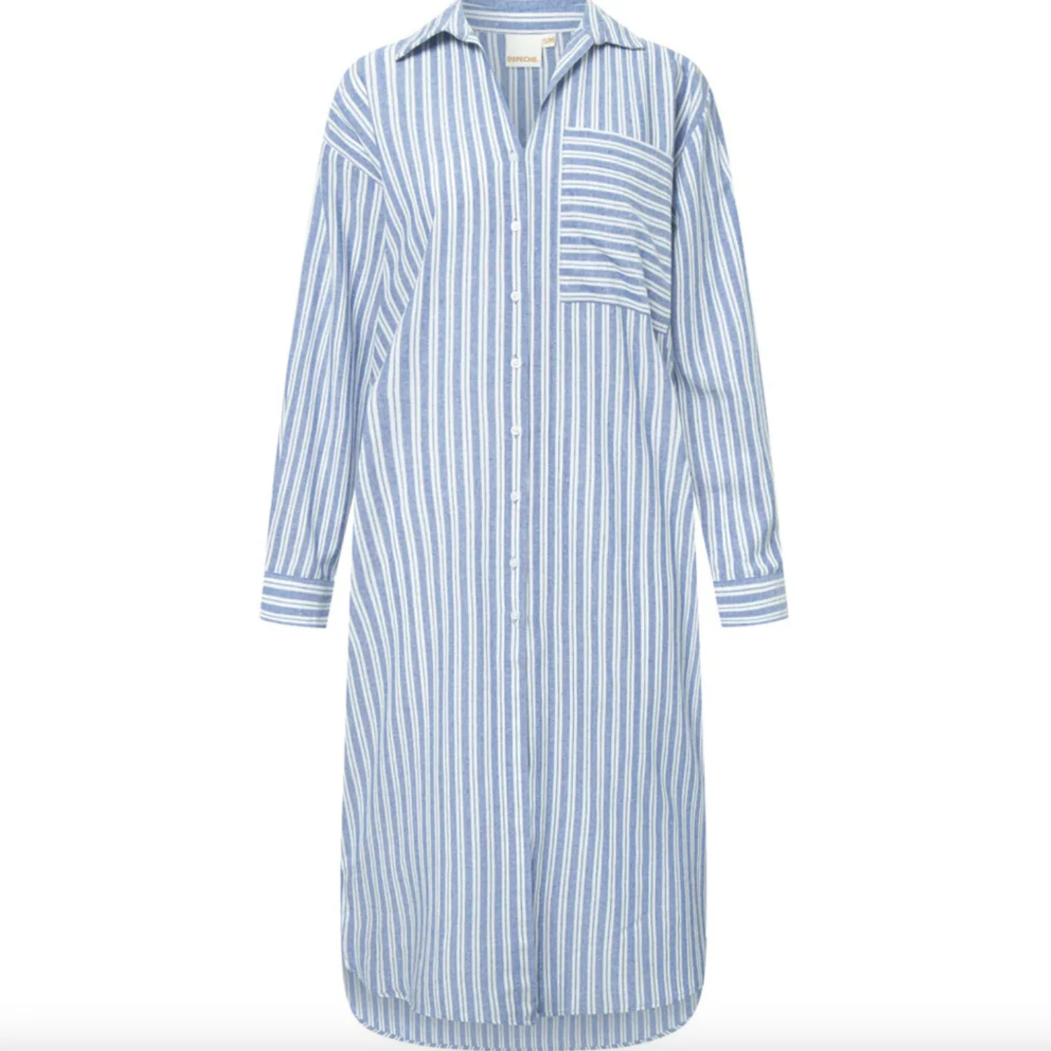 Skjortekjole Summer strip cotton