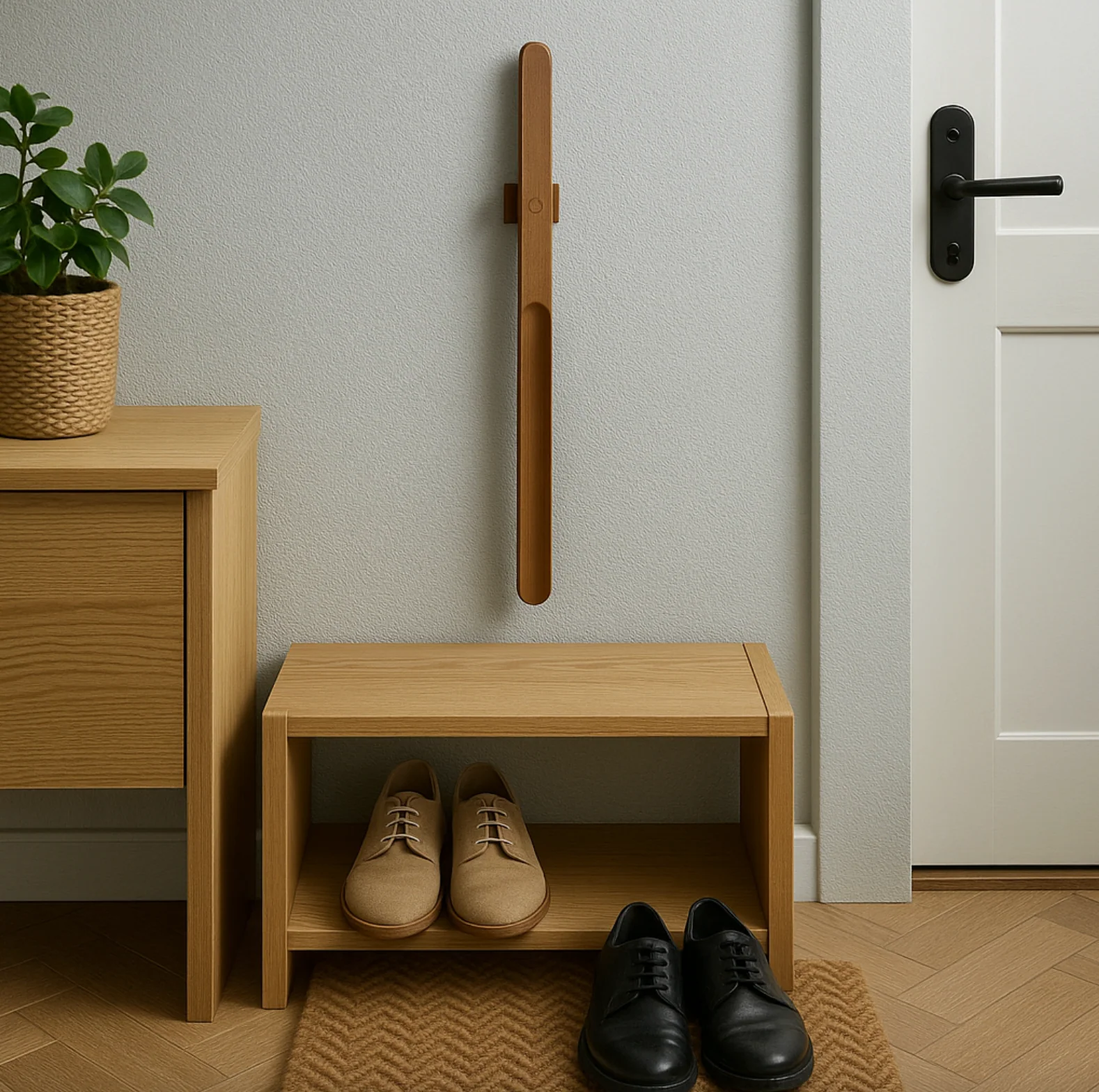 Skohorn i tre m. magnet - Dark wood - Image 3