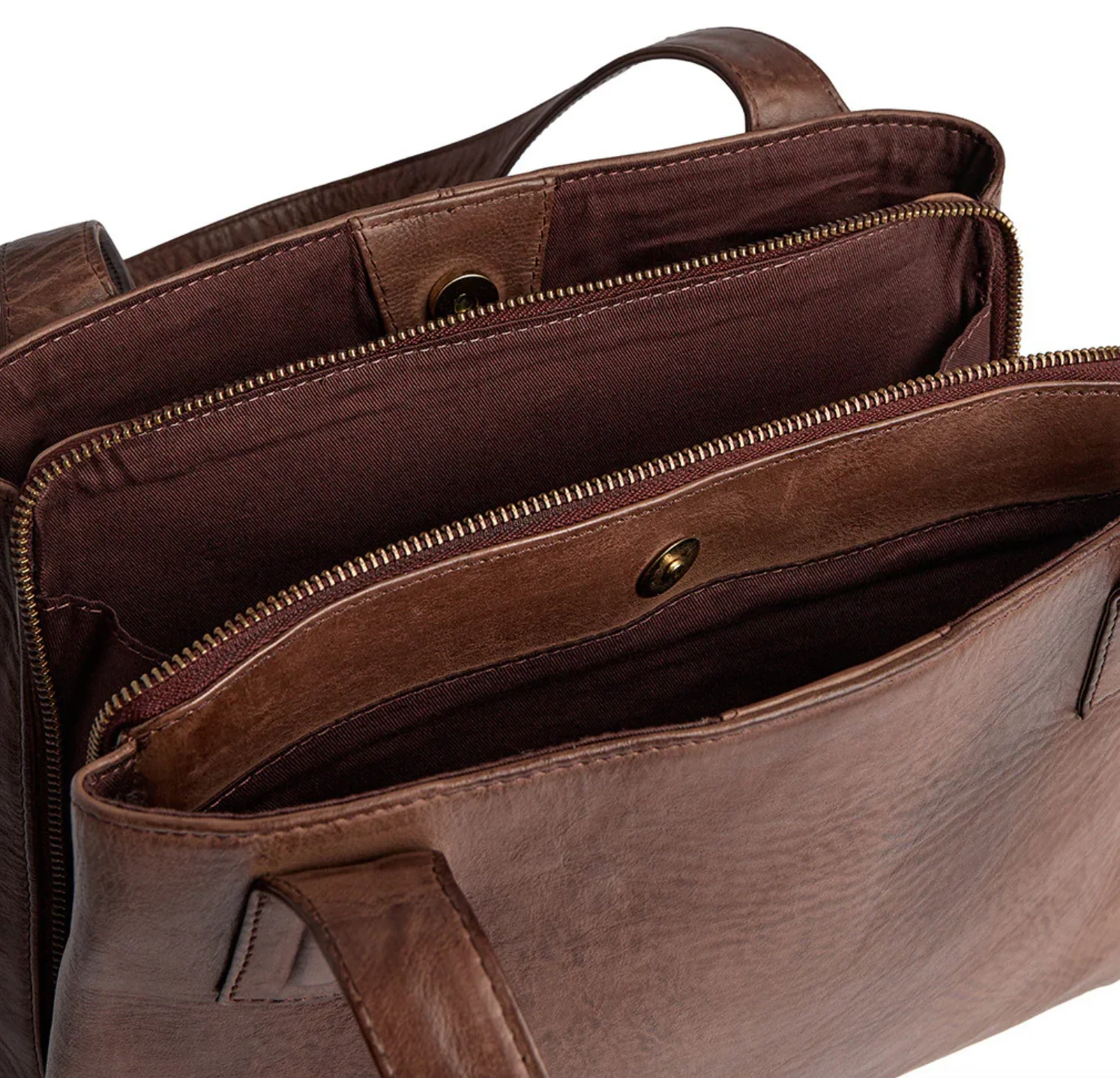 Skulderveske - Brandy leather - Image 11