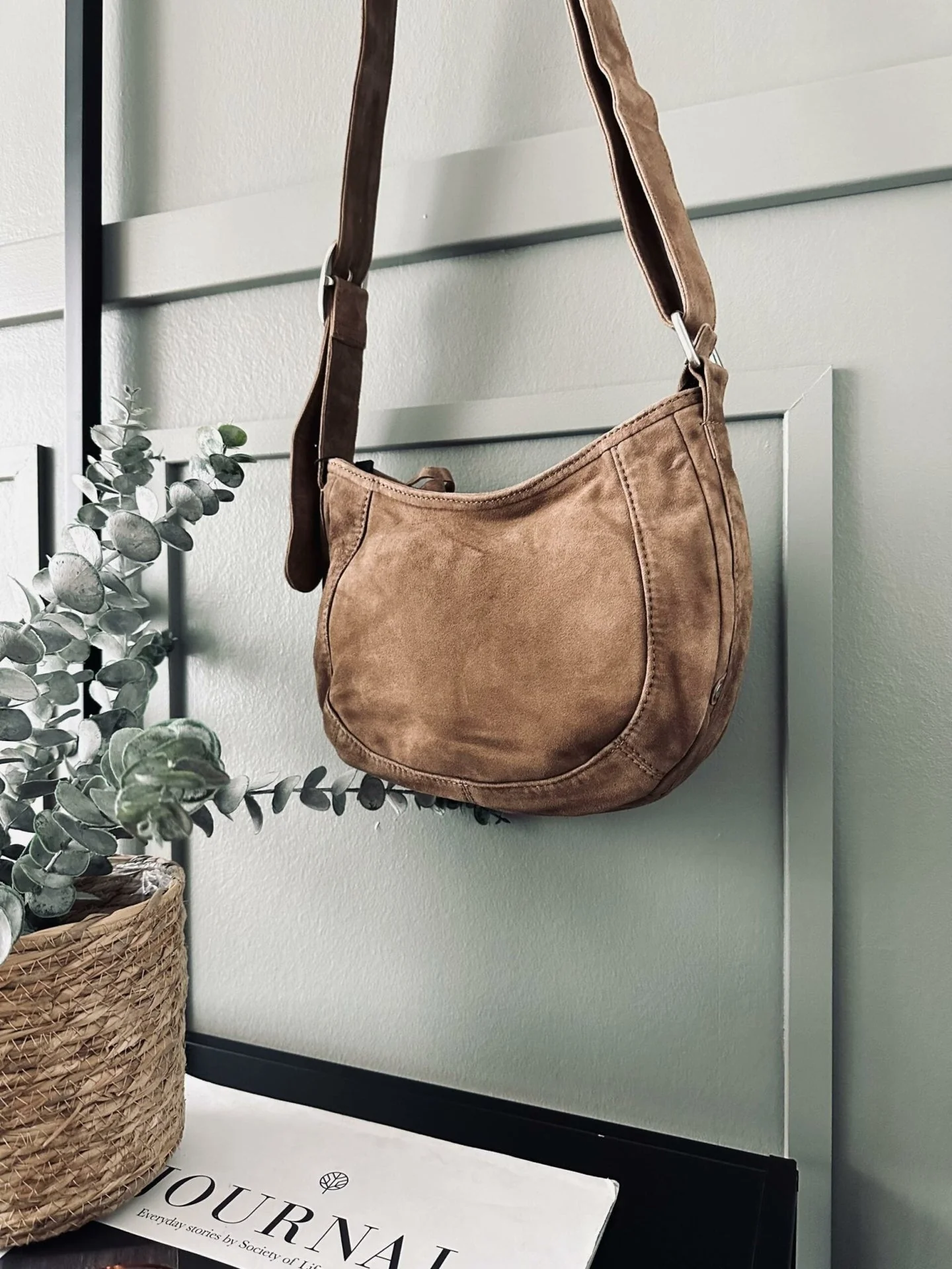 Skulderveske Dark sand leather - Image 2