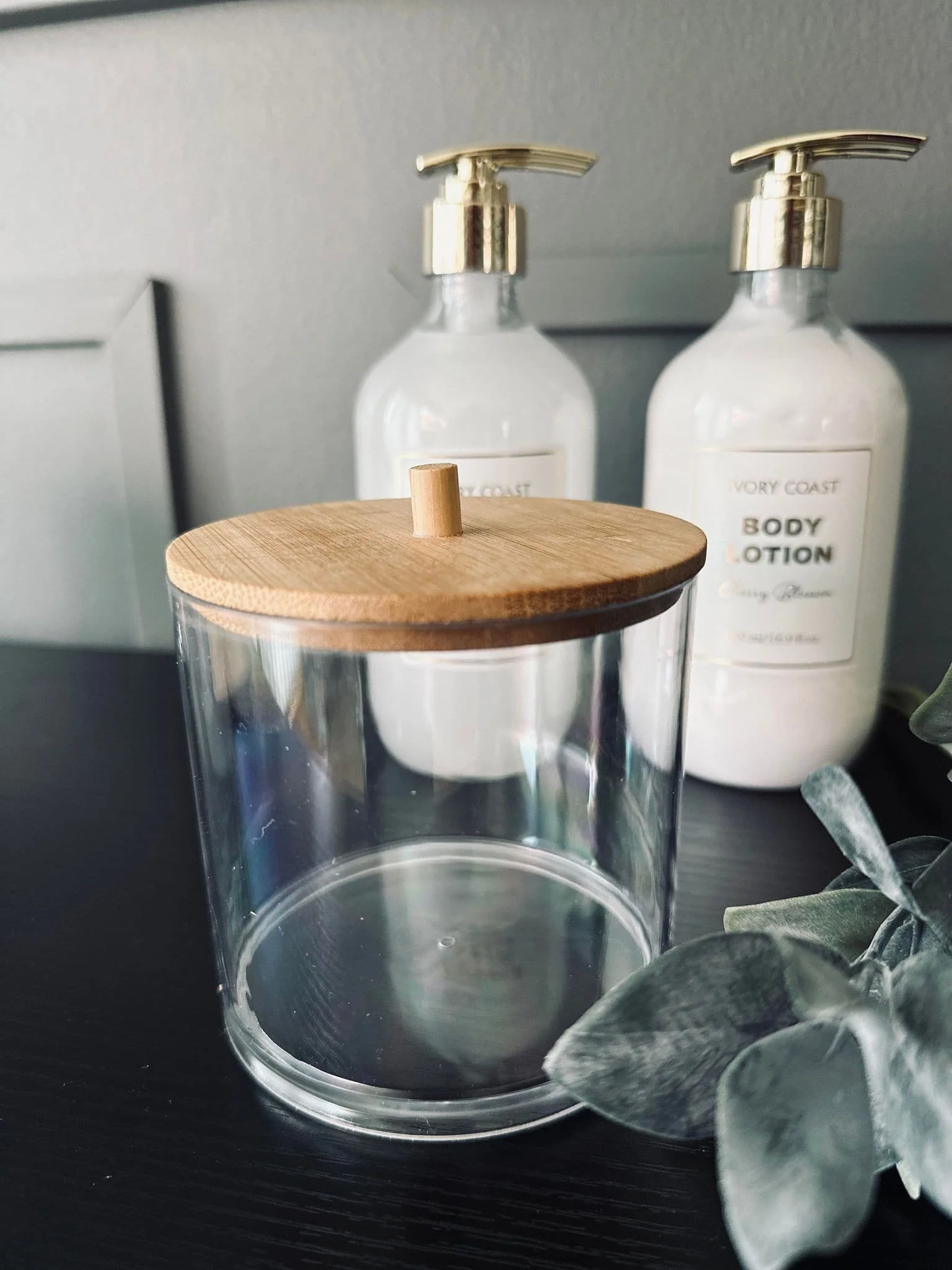 Makeup organizer - akryl og bambus - Image 3