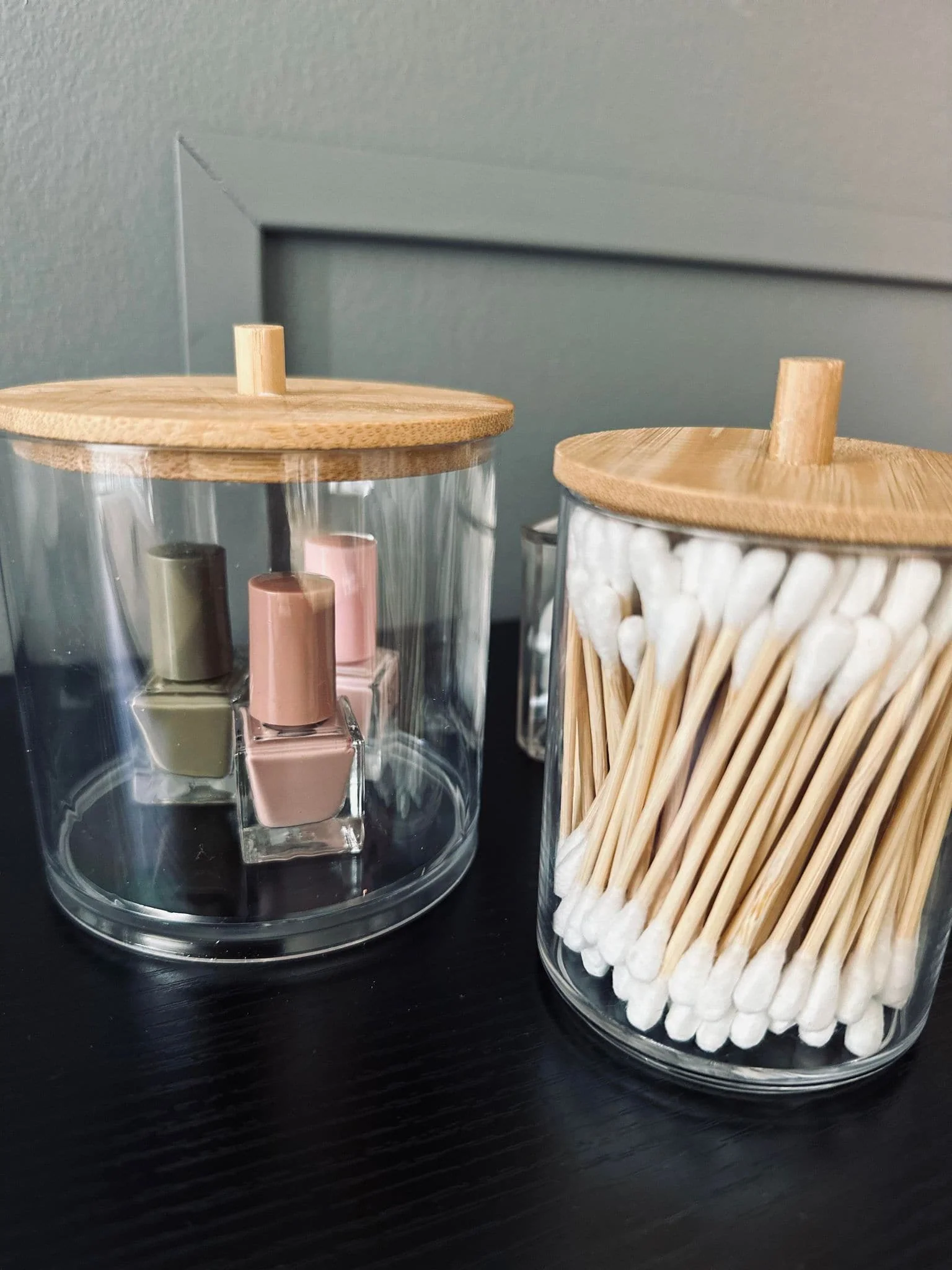 Makeup organizer - akryl og bambus - Image 4