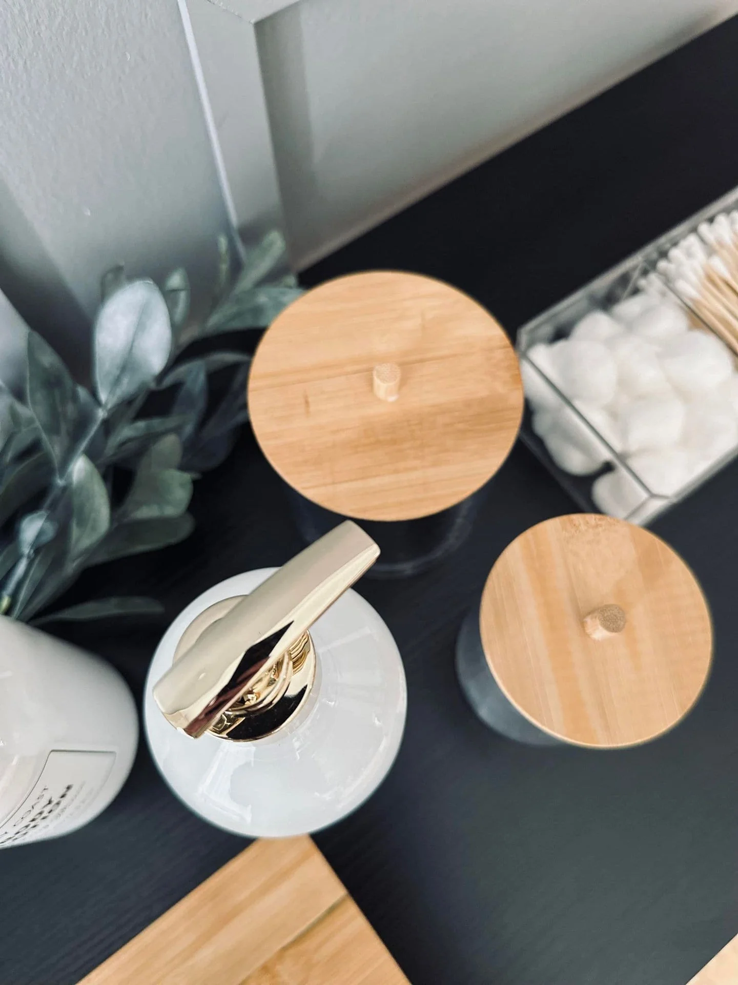 Makeup-organizer i akryl - 200 bomullspinner - Image 4