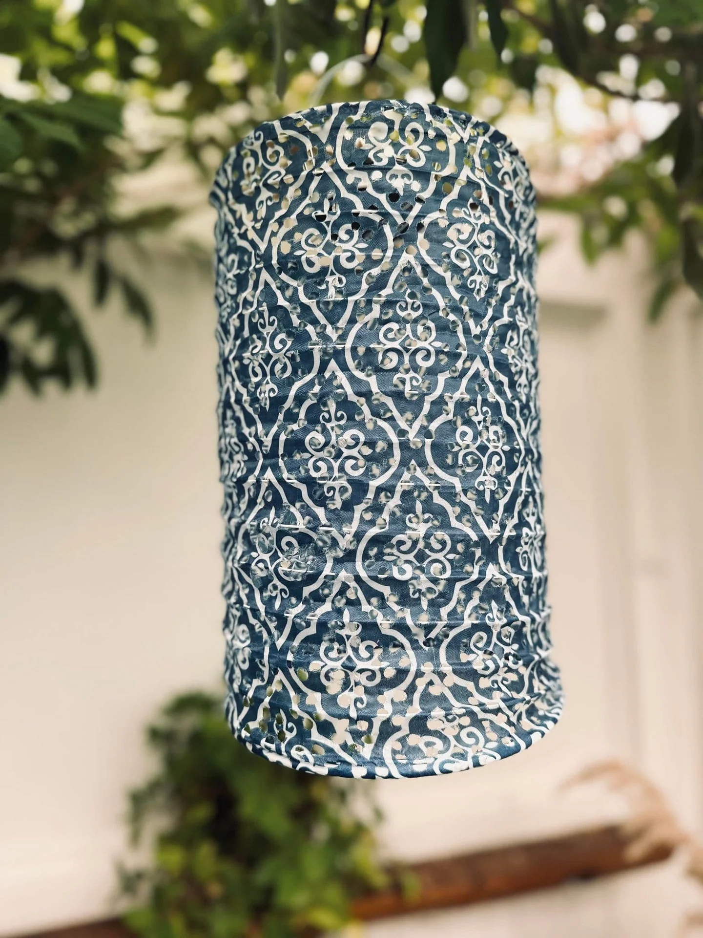 Lampe sylinder med solceller - SUMMER BLUE - Image 3