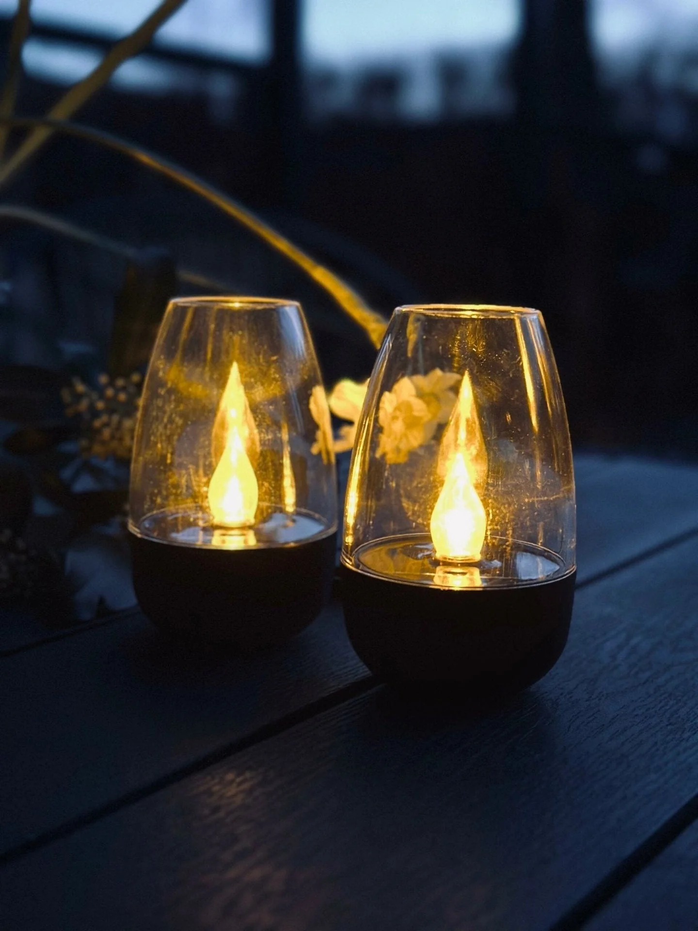 Lysestaker med solceller – Sett med 2 stk - Image 2