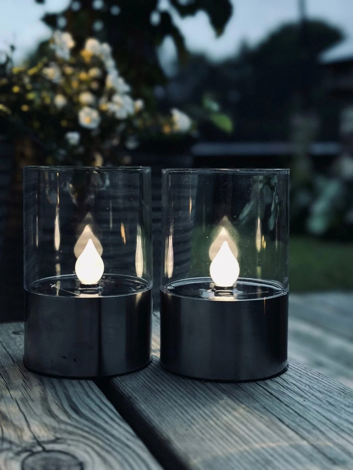Lysestaker med solceller – Sett med 2 stk - Image 2